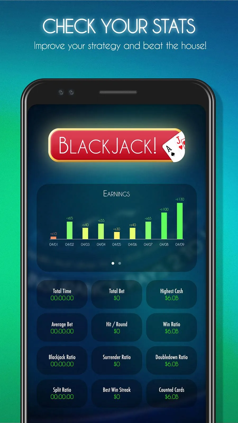 Blackjack! ♠️ Free Black Jack  | Indus Appstore | Screenshot