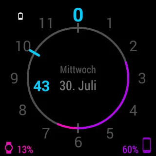 Chrono Watch Face for Wear | Indus Appstore | Screenshot