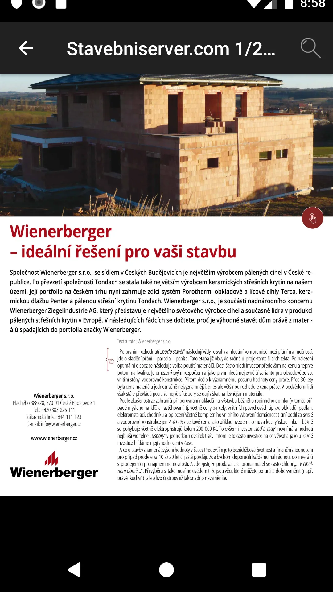 Magazín Stavebniserver.com | Indus Appstore | Screenshot