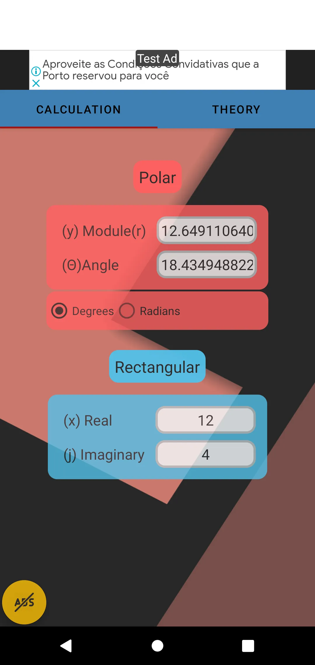 Conversor Retangular/Polar | Indus Appstore | Screenshot