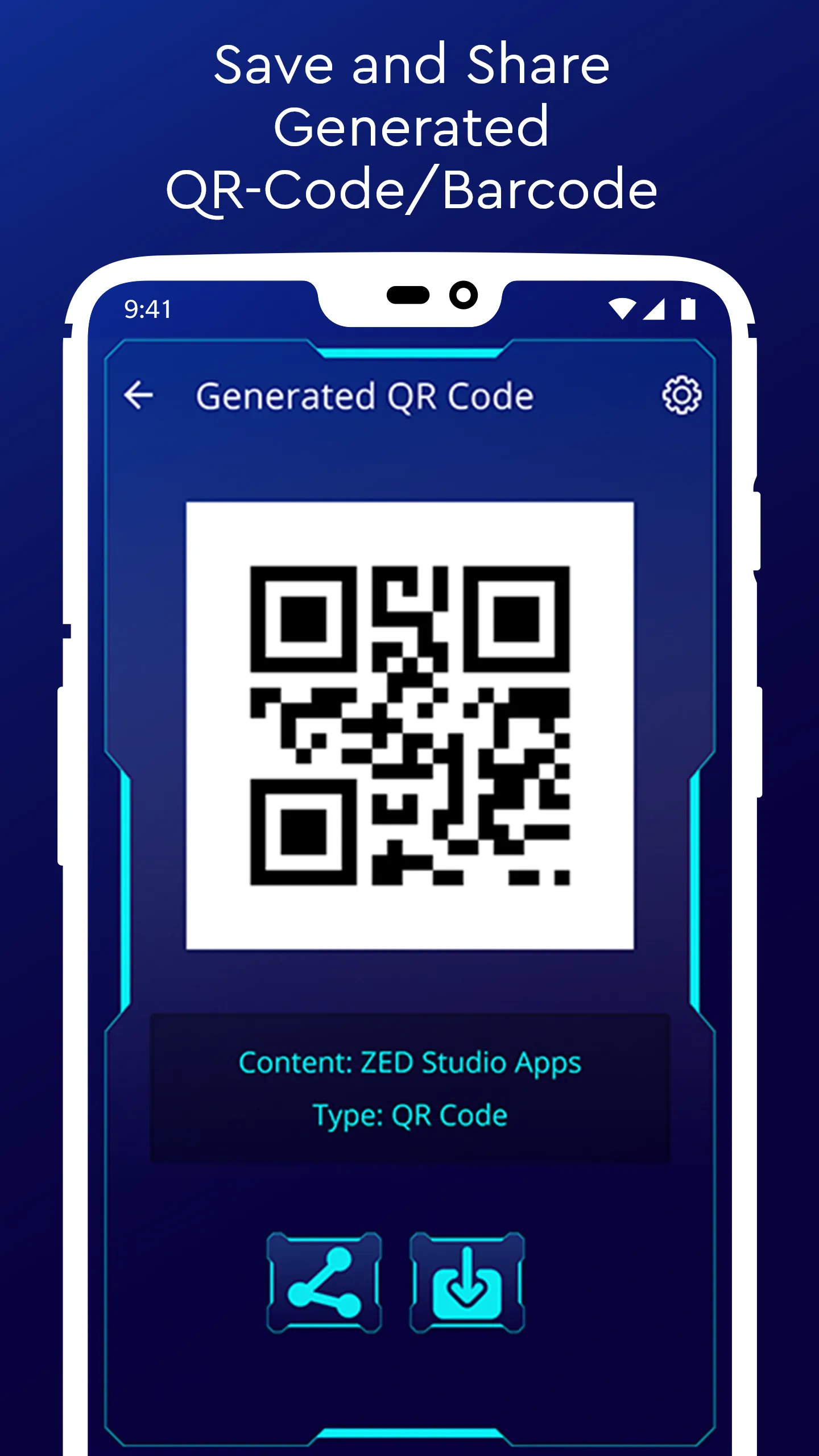 QRCode Scanner & Generator - B | Indus Appstore | Screenshot