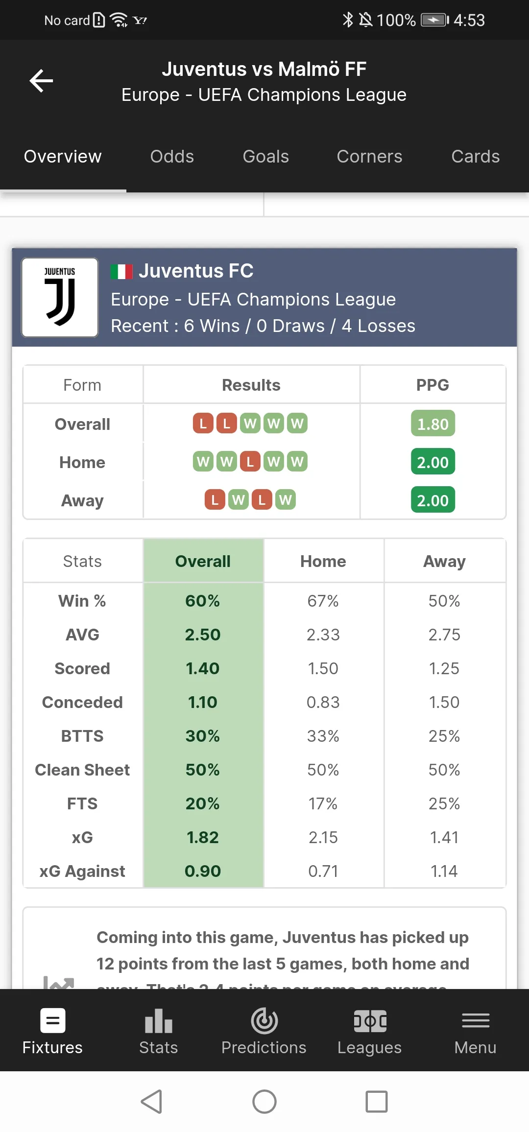 FootyStats - Soccer Stats | Indus Appstore | Screenshot