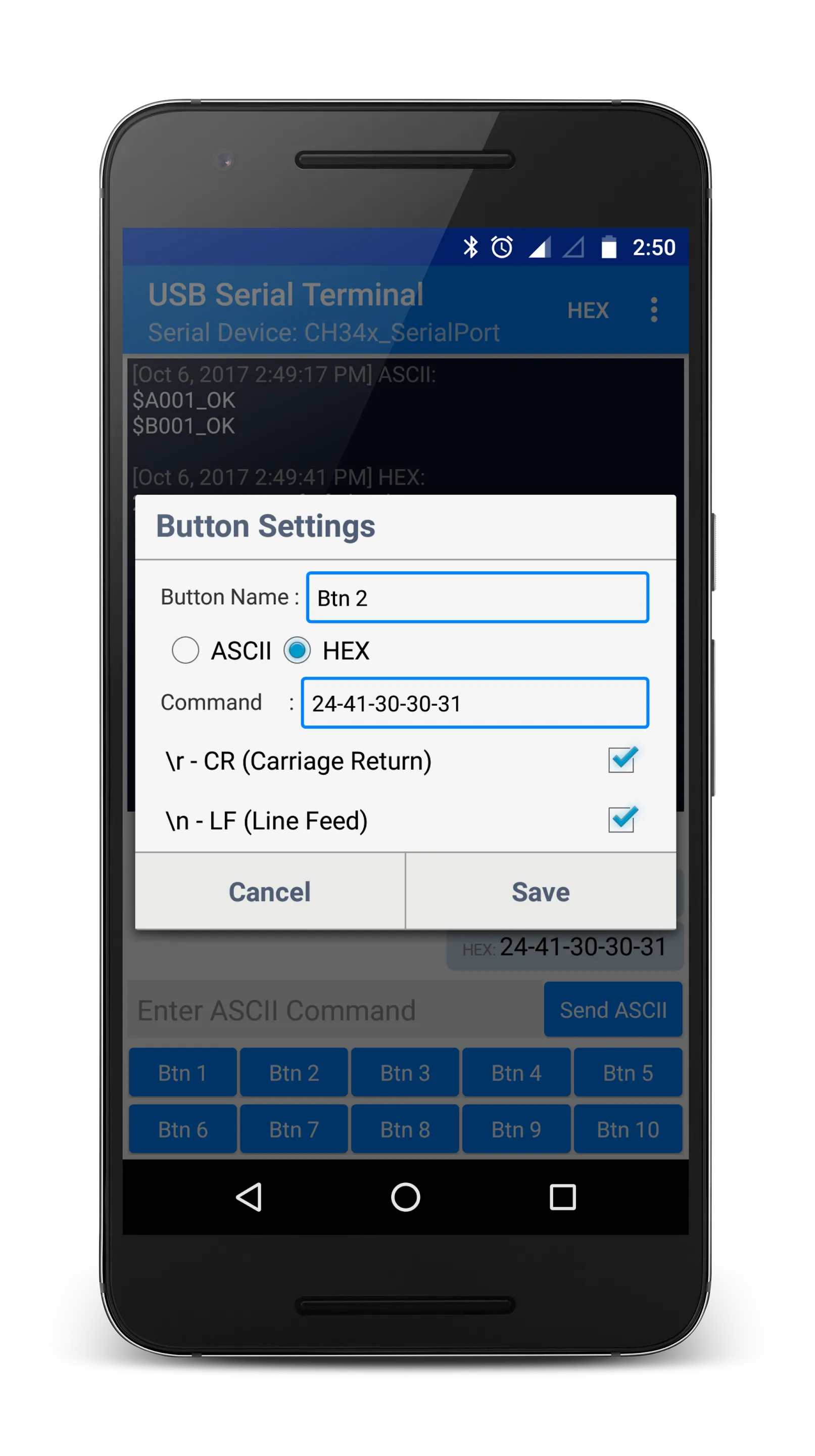 USB Serial Terminal | Indus Appstore | Screenshot