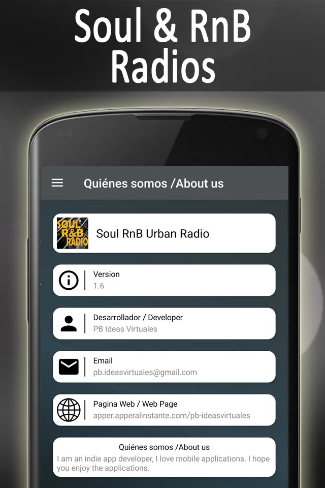 Soul R&B Urban Radio Stations | Indus Appstore | Screenshot