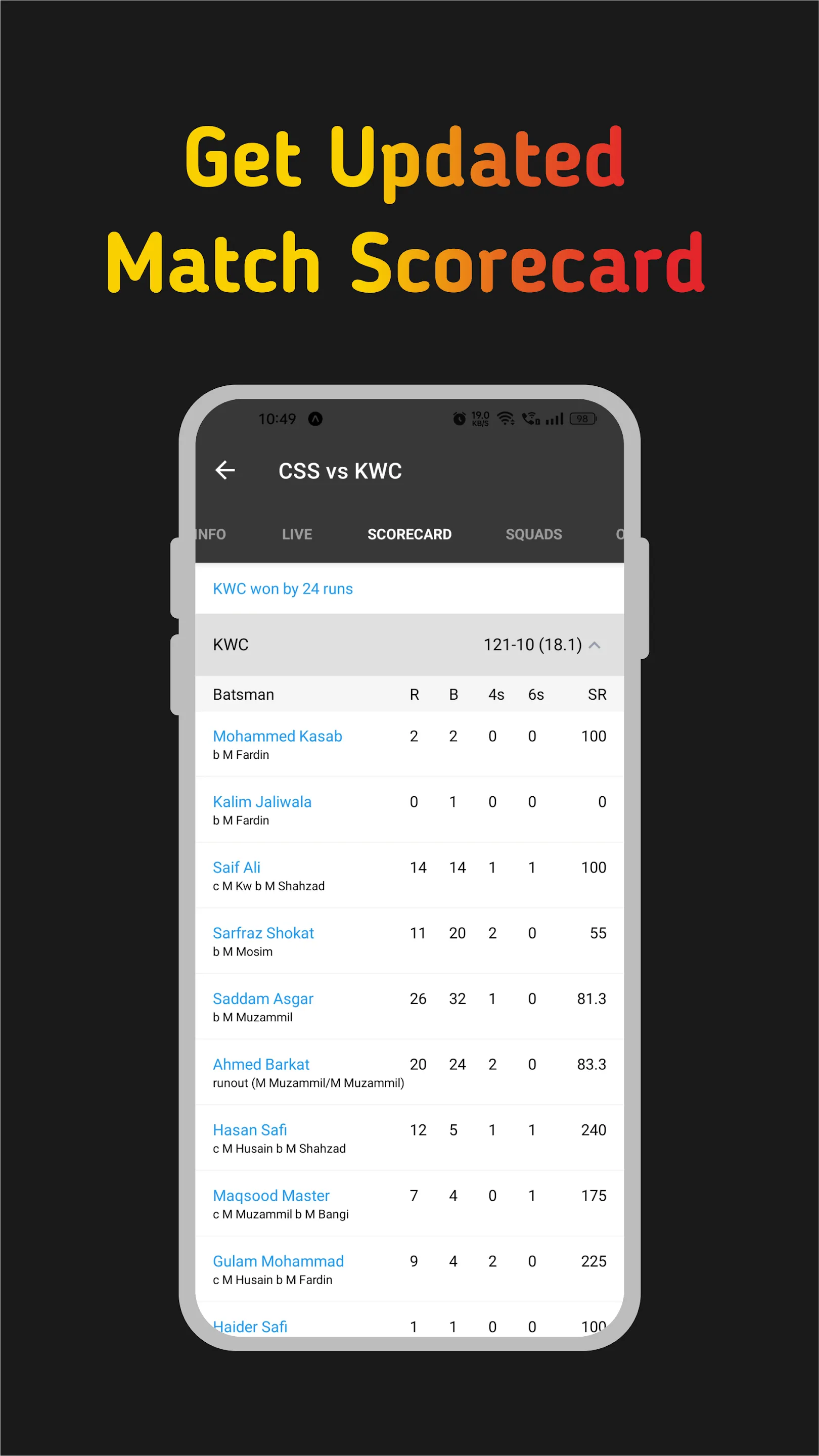 Cricify | Indus Appstore | Screenshot