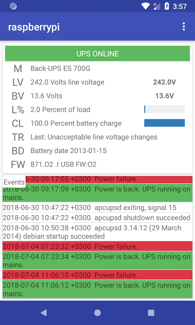 APCUPSD Monitor | Indus Appstore | Screenshot