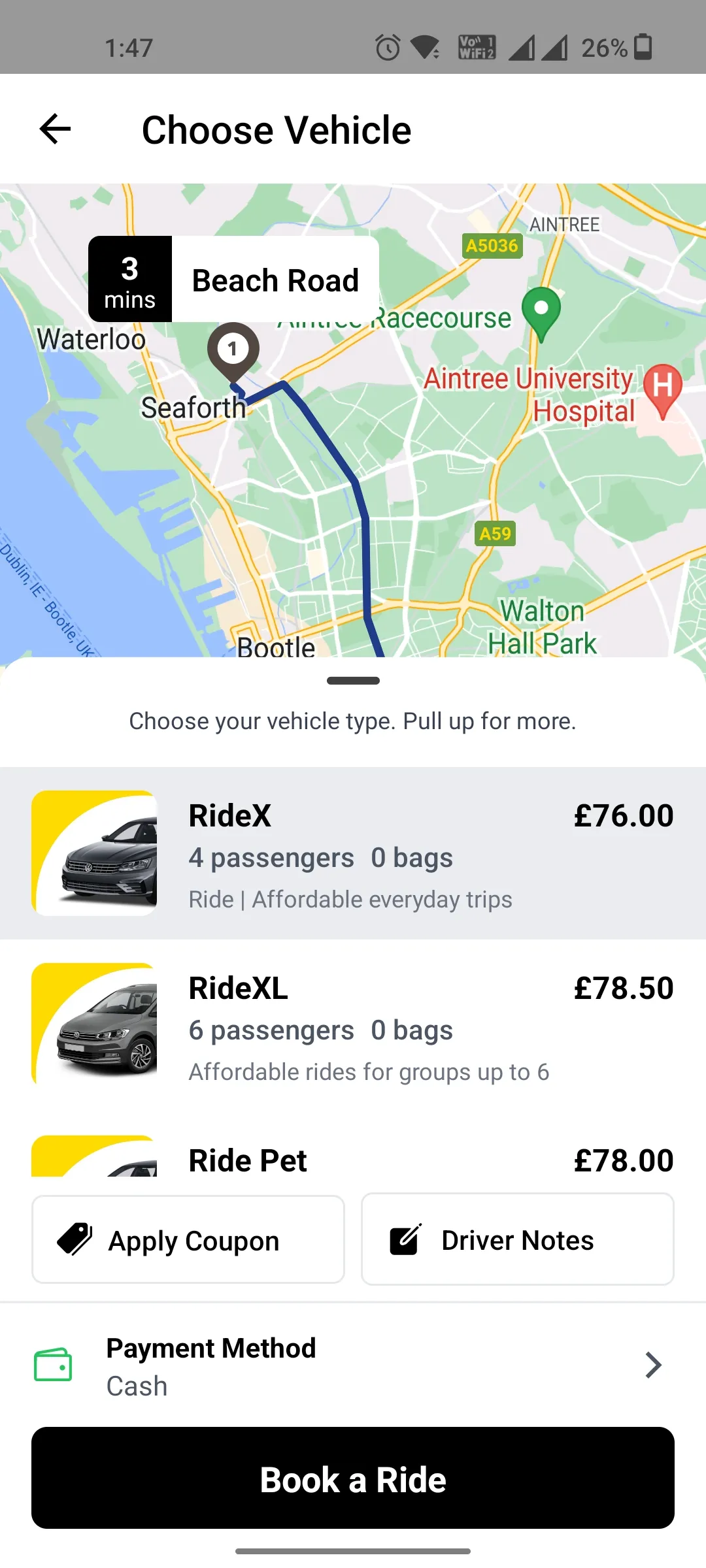 Ride Taxis | Indus Appstore | Screenshot