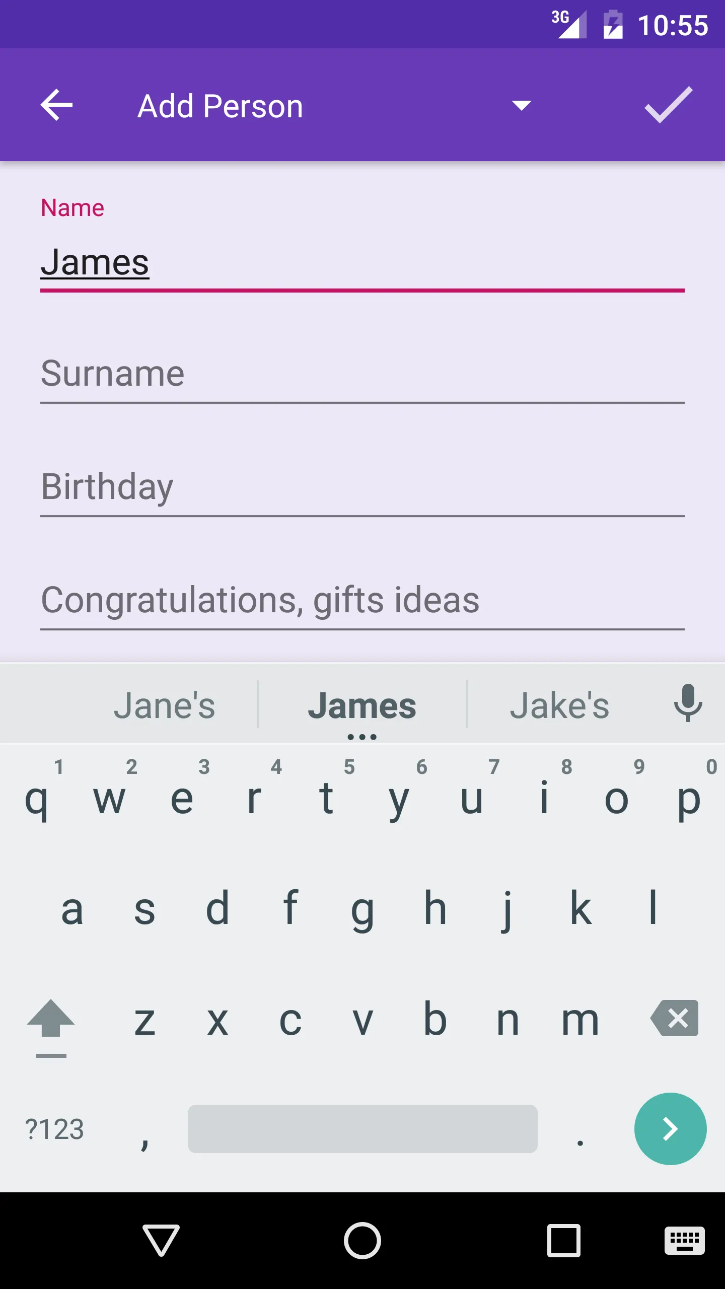 Birthday Calendar | Indus Appstore | Screenshot