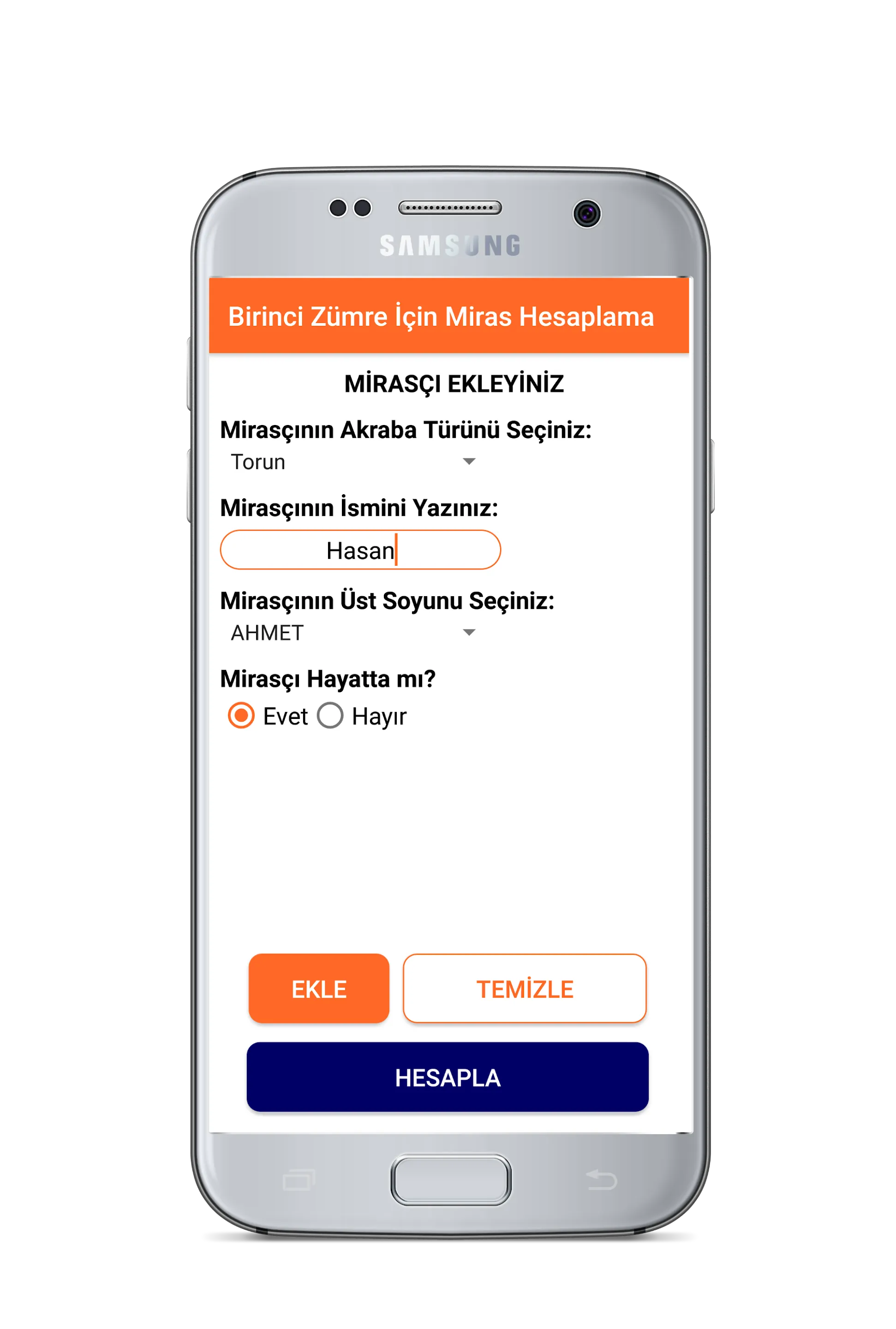 Miras Hesaplama | Indus Appstore | Screenshot