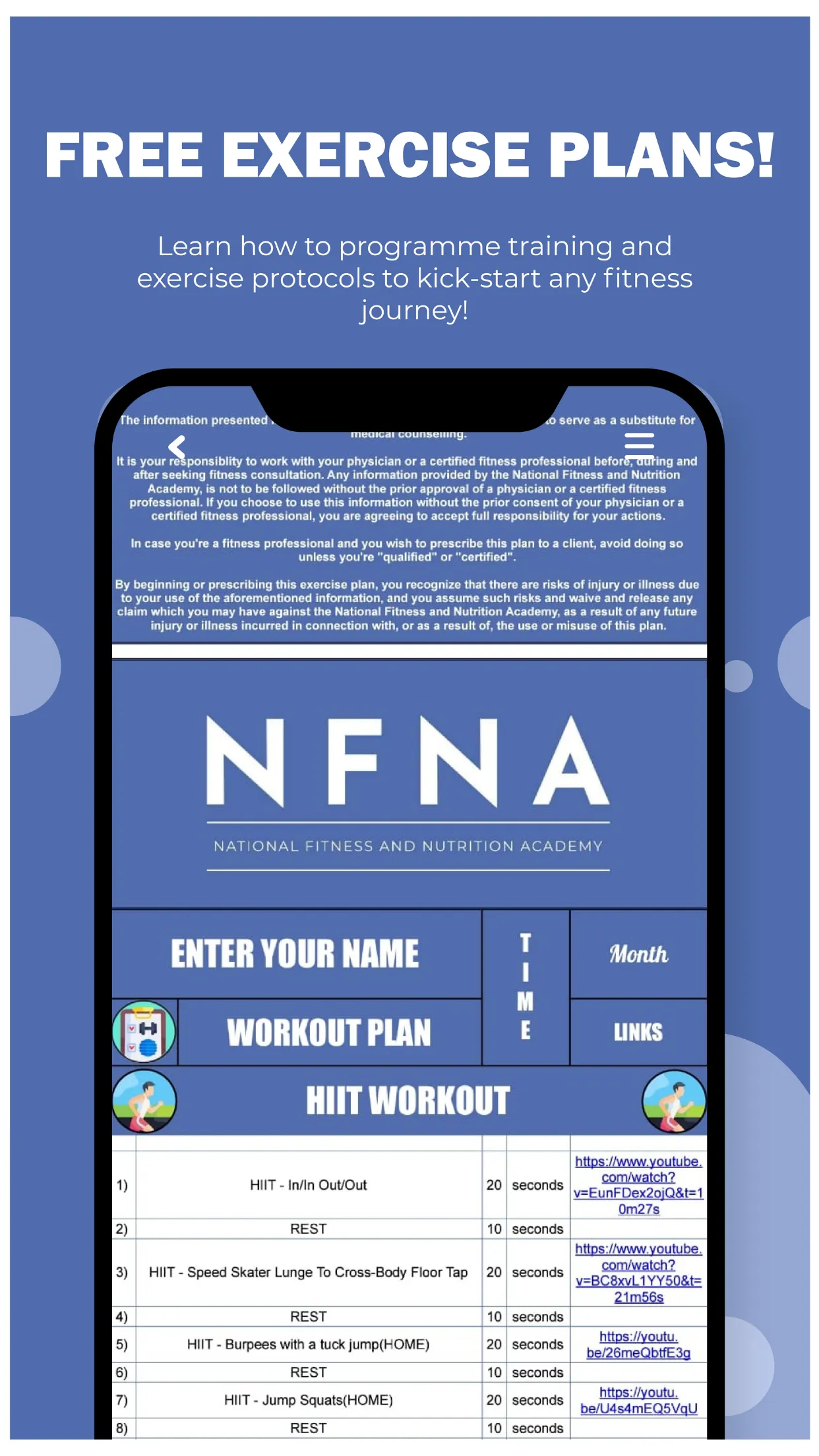 NFNA- National Fitness & Nutri | Indus Appstore | Screenshot