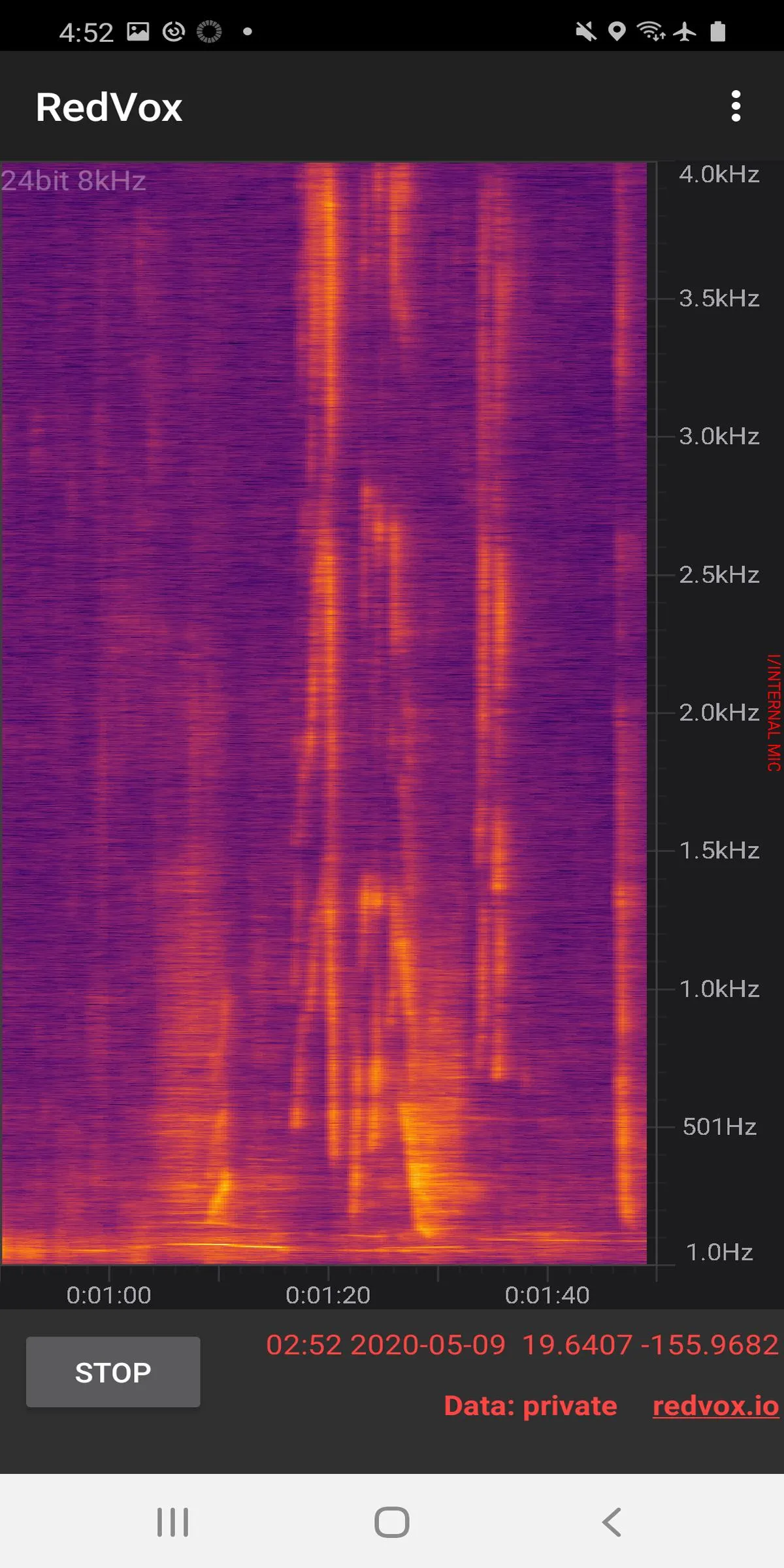 Infrasound Recorder | Indus Appstore | Screenshot