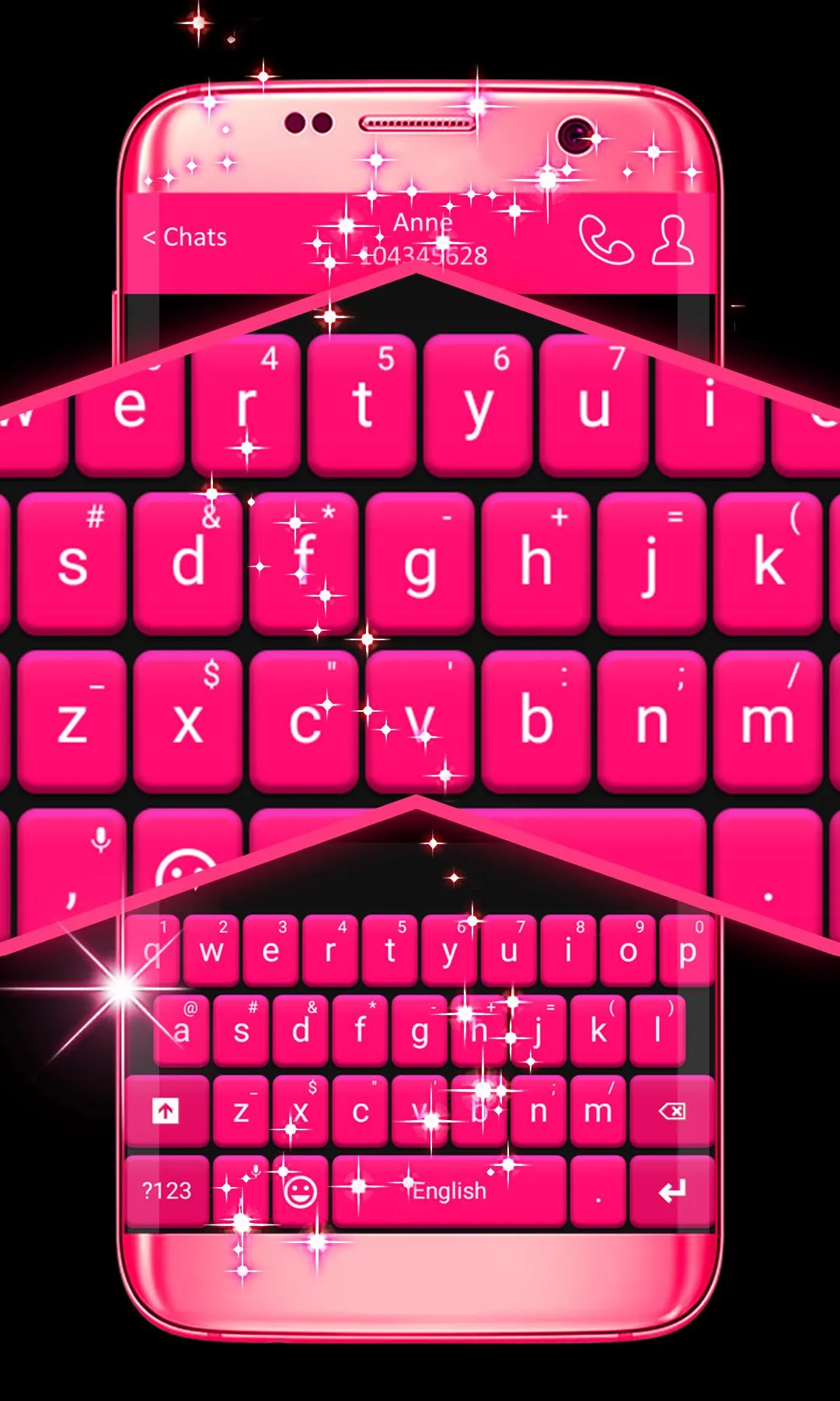 Pink Keyboard For WhatsApp | Indus Appstore | Screenshot