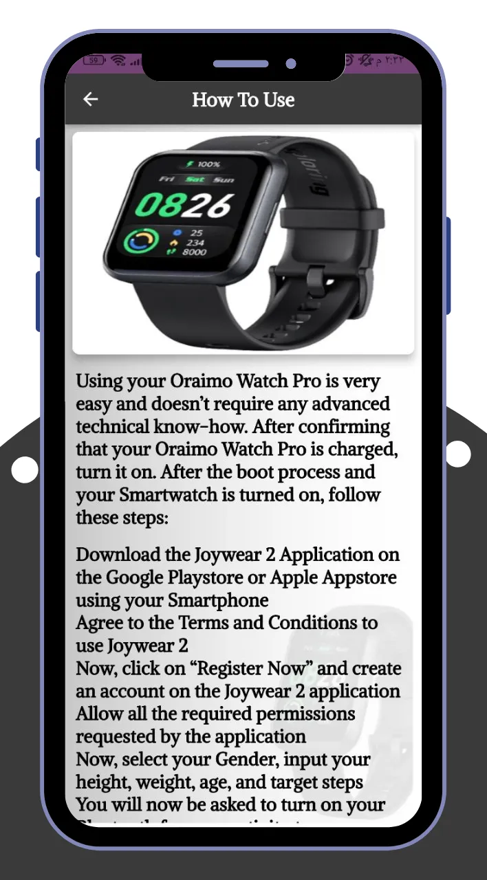 oraimo Watch Pro Guide | Indus Appstore | Screenshot