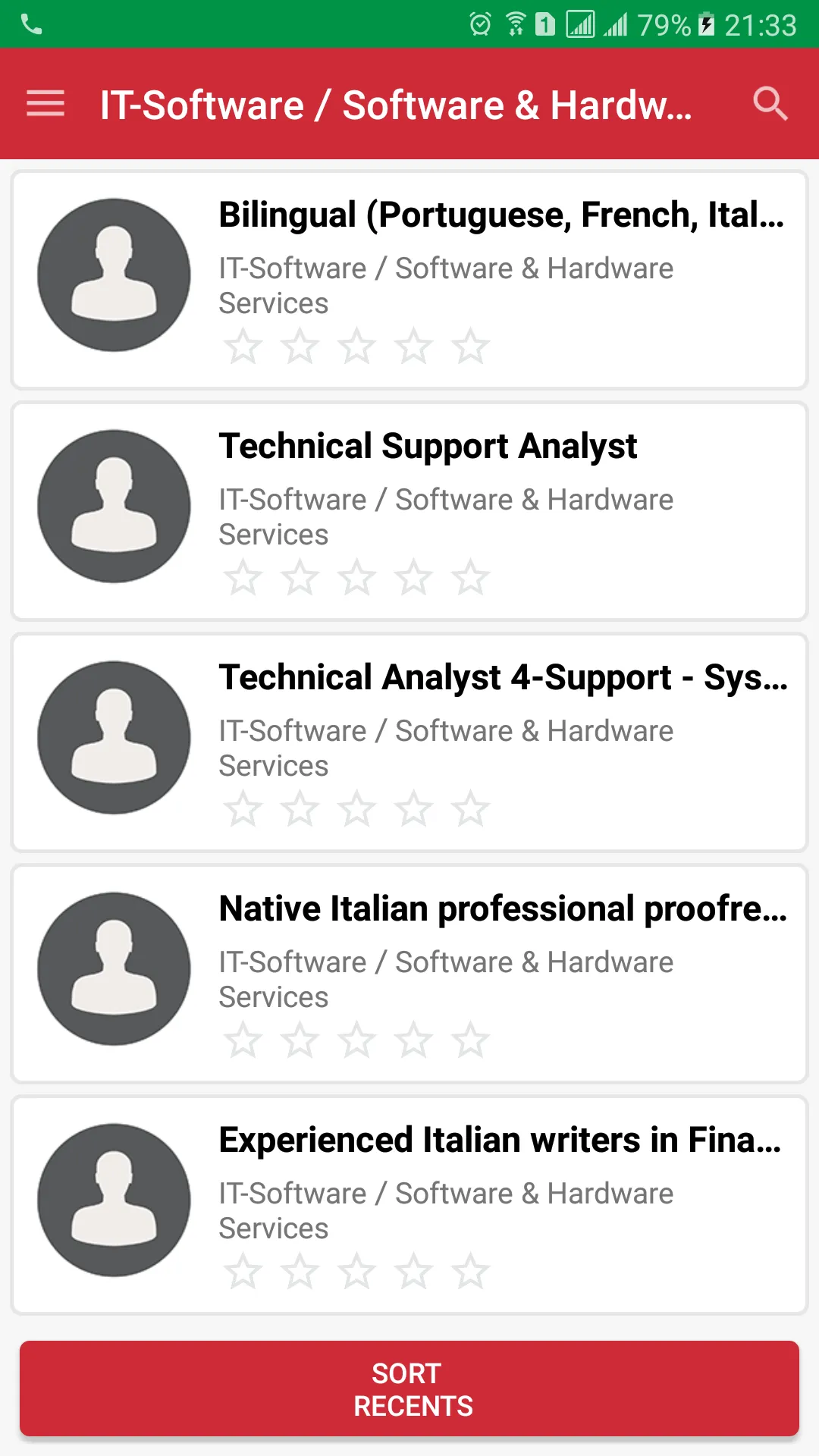 Jobs in Italy | Indus Appstore | Screenshot