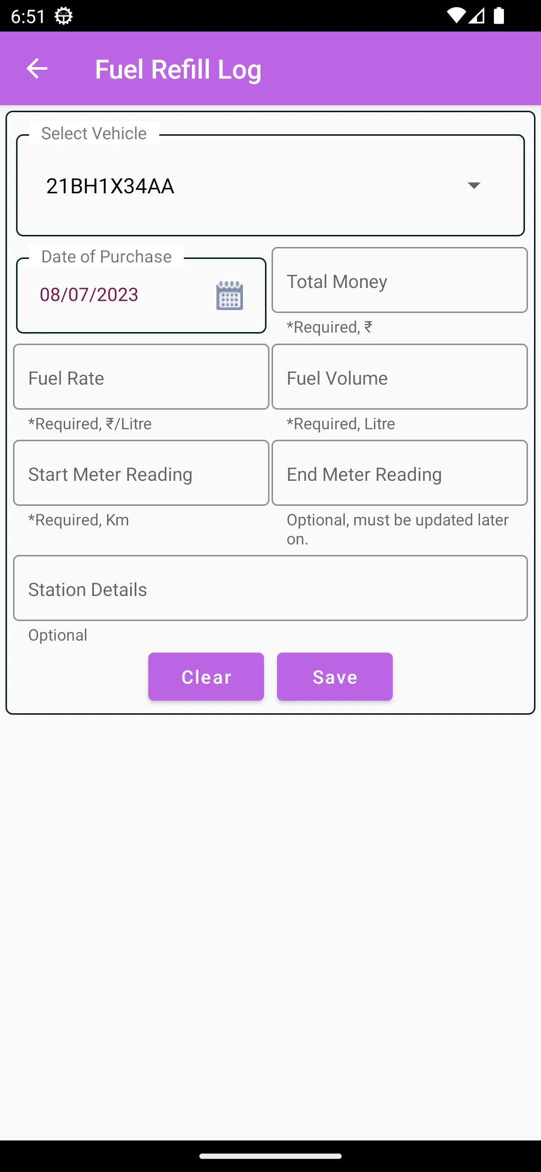 Mileage Calculator | Indus Appstore | Screenshot