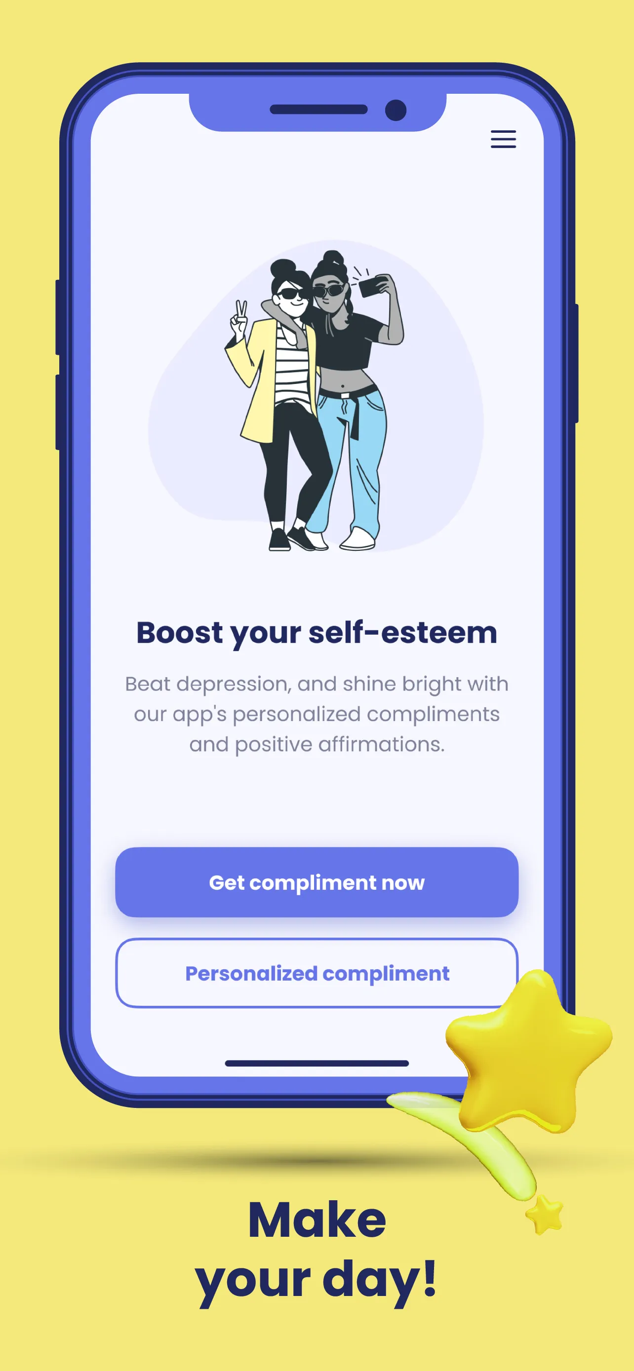 MoodUp: Daily Compliments | Indus Appstore | Screenshot