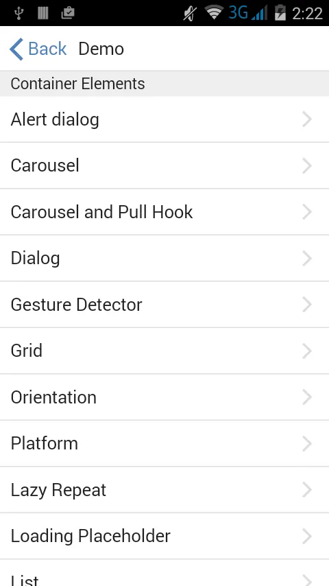 UI Framework Catalog | Indus Appstore | Screenshot