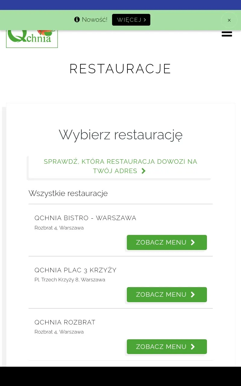 Qchnia Warszawa | Indus Appstore | Screenshot