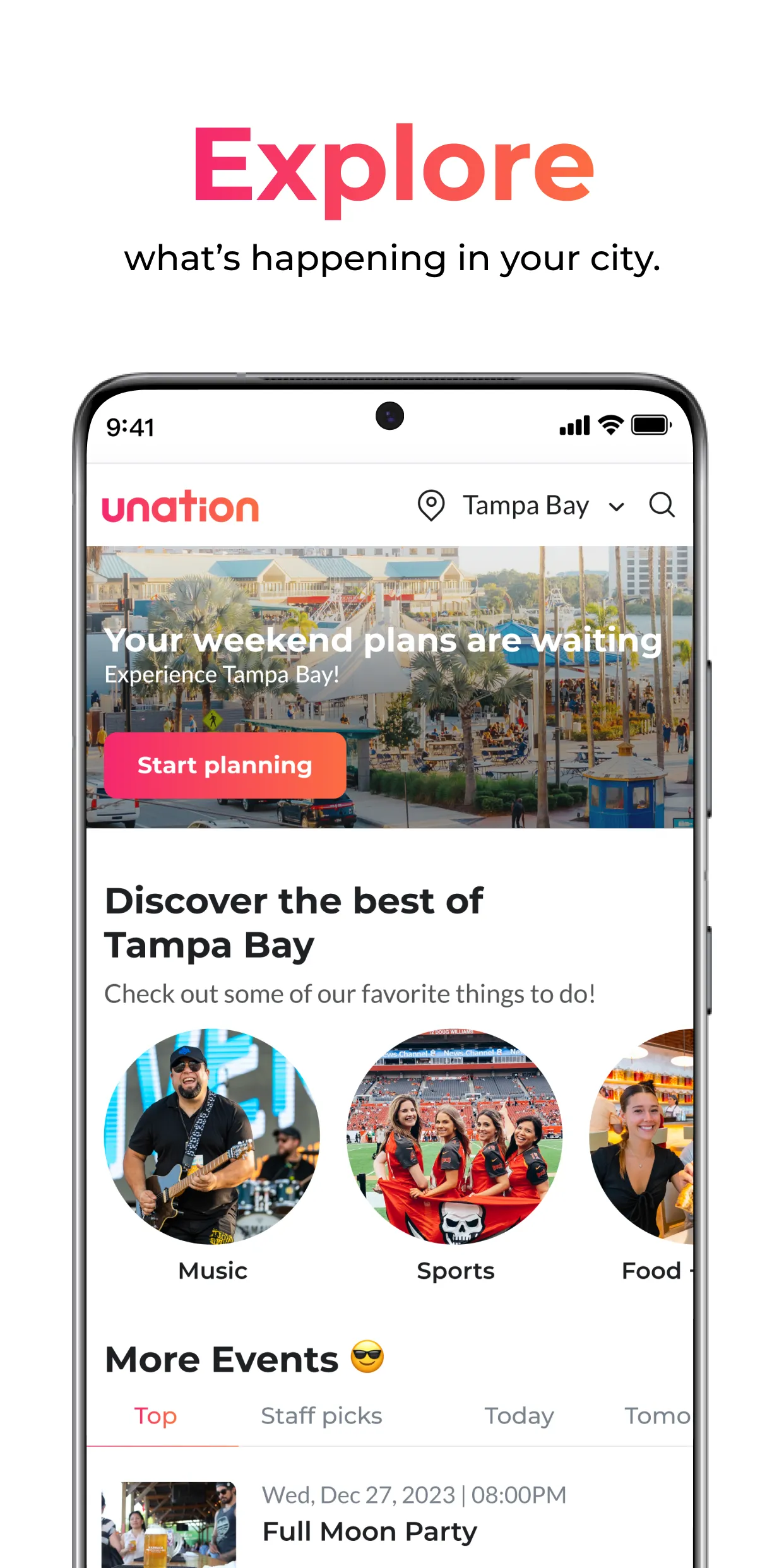 UNATION - Discover Events | Indus Appstore | Screenshot