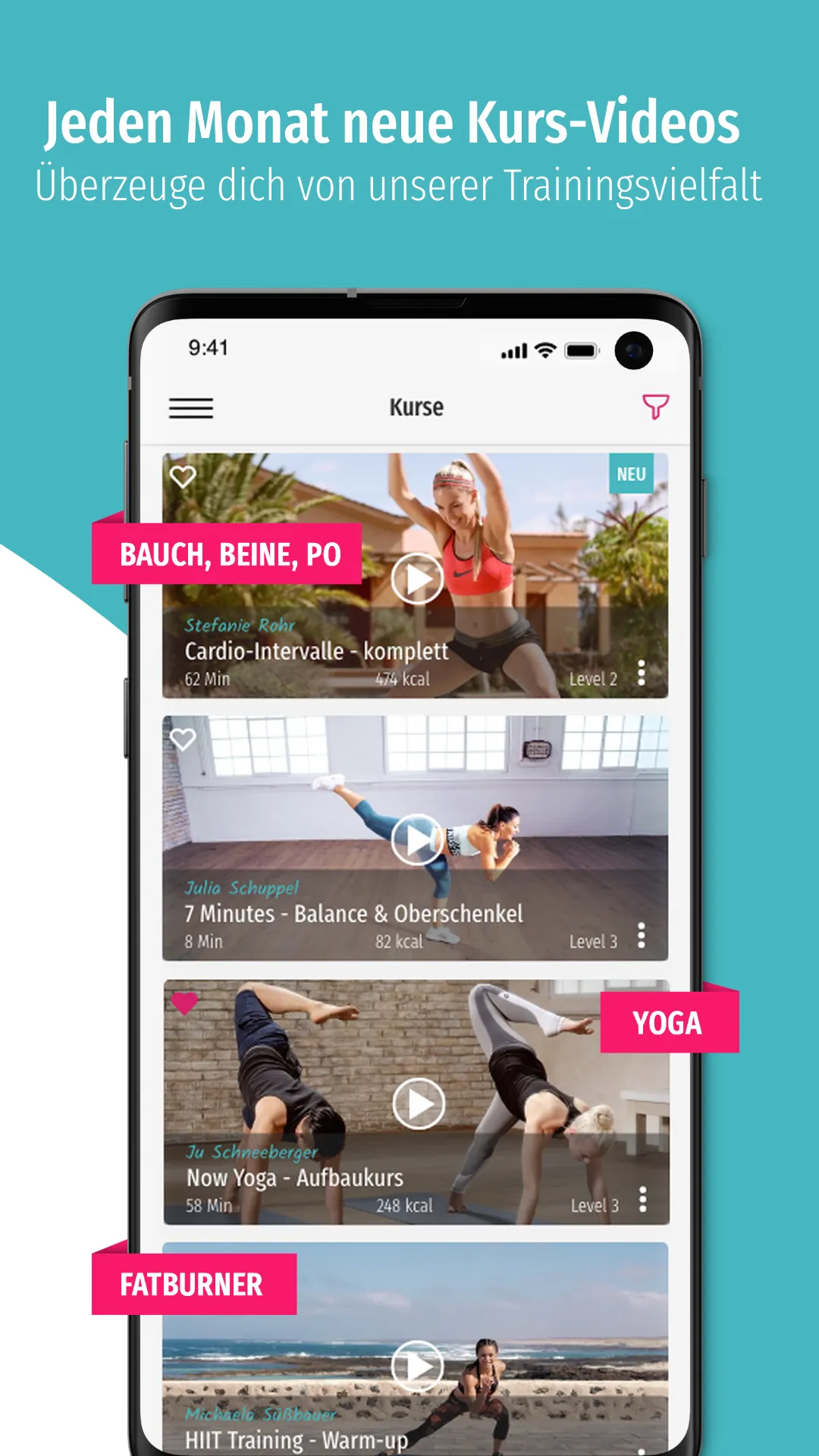 fitnessRAUM.de – Home Workouts | Indus Appstore | Screenshot