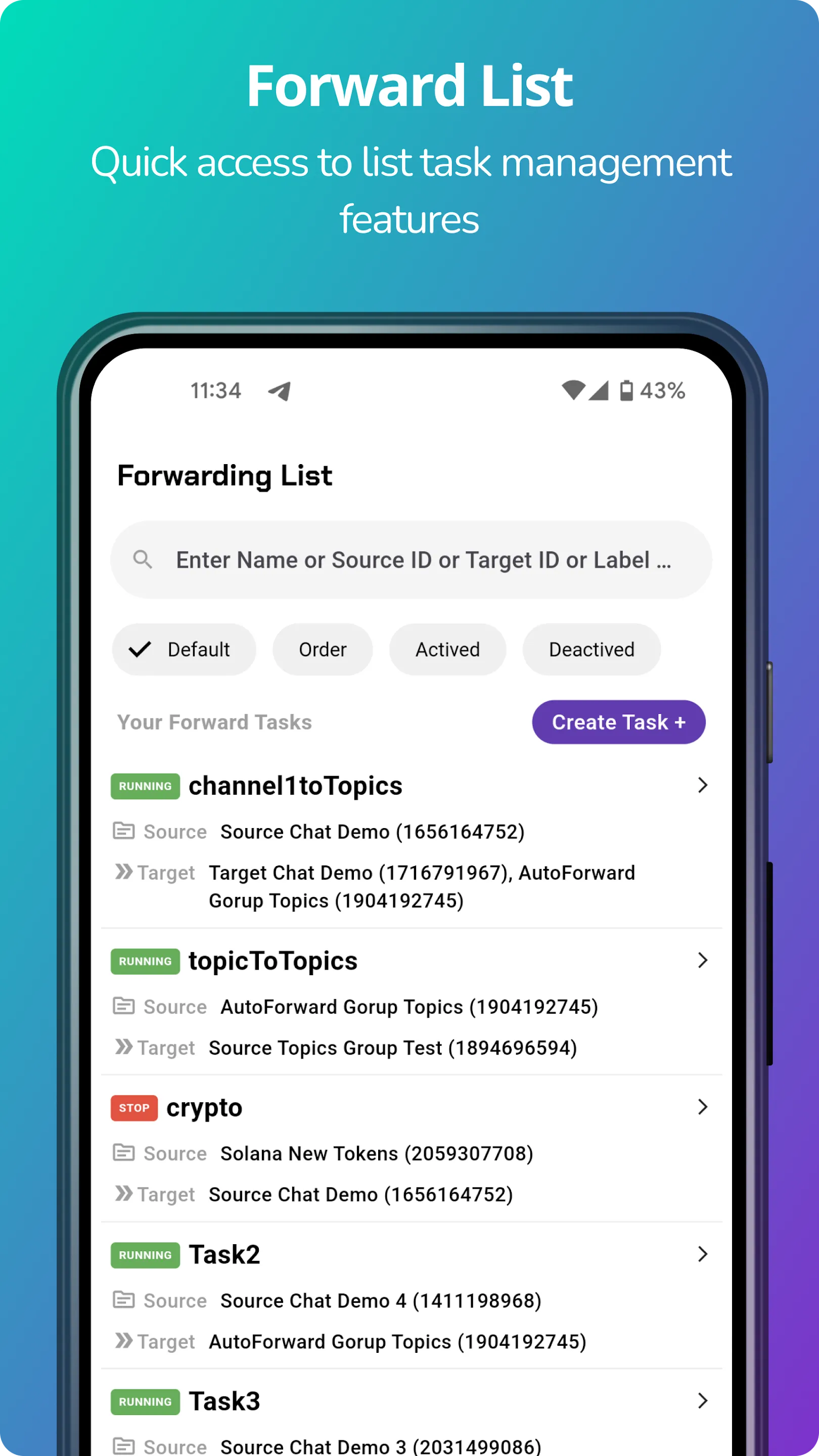 AutoForward for Telegram | Indus Appstore | Screenshot