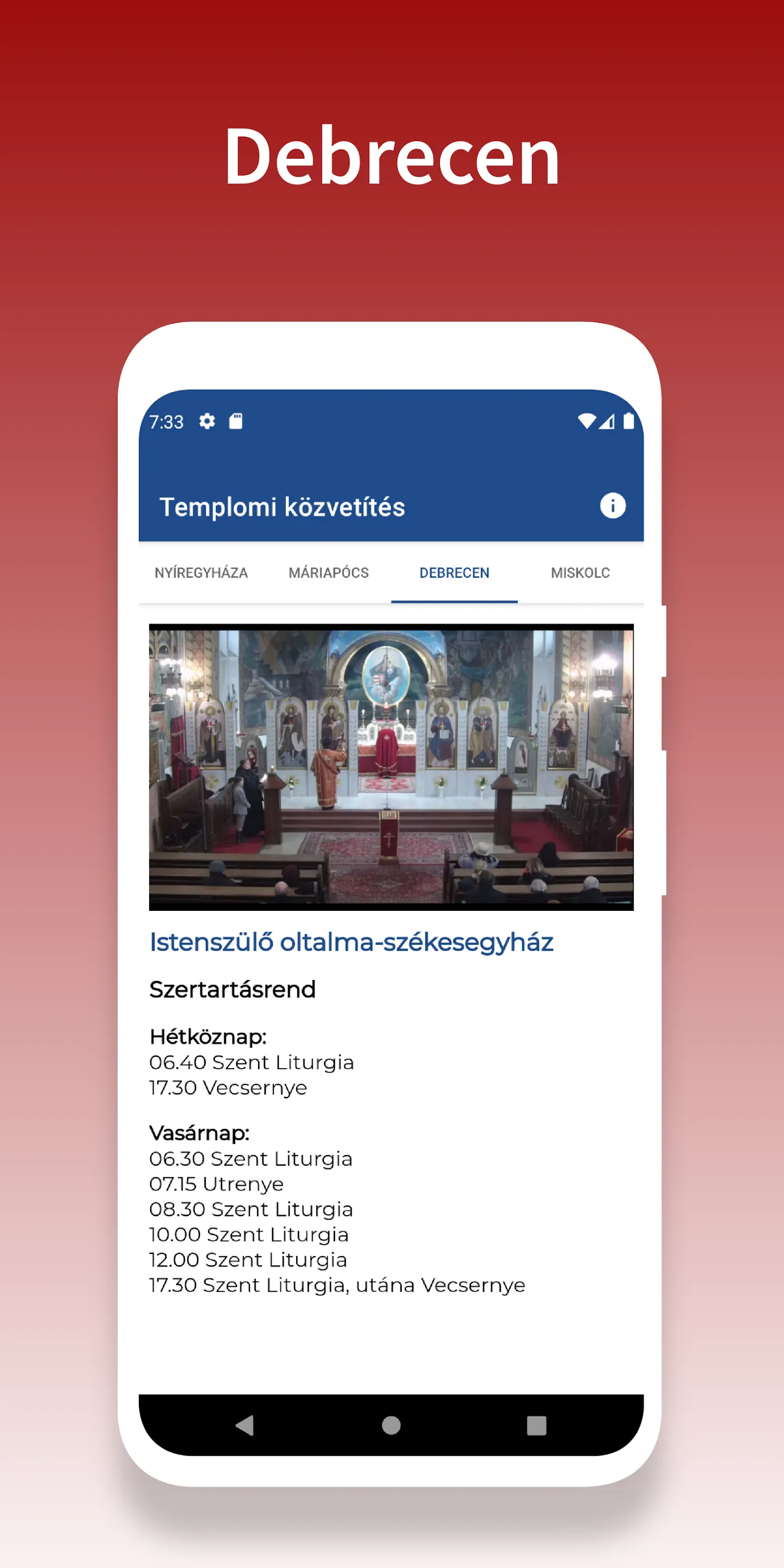 Church broadcast | Indus Appstore | Screenshot