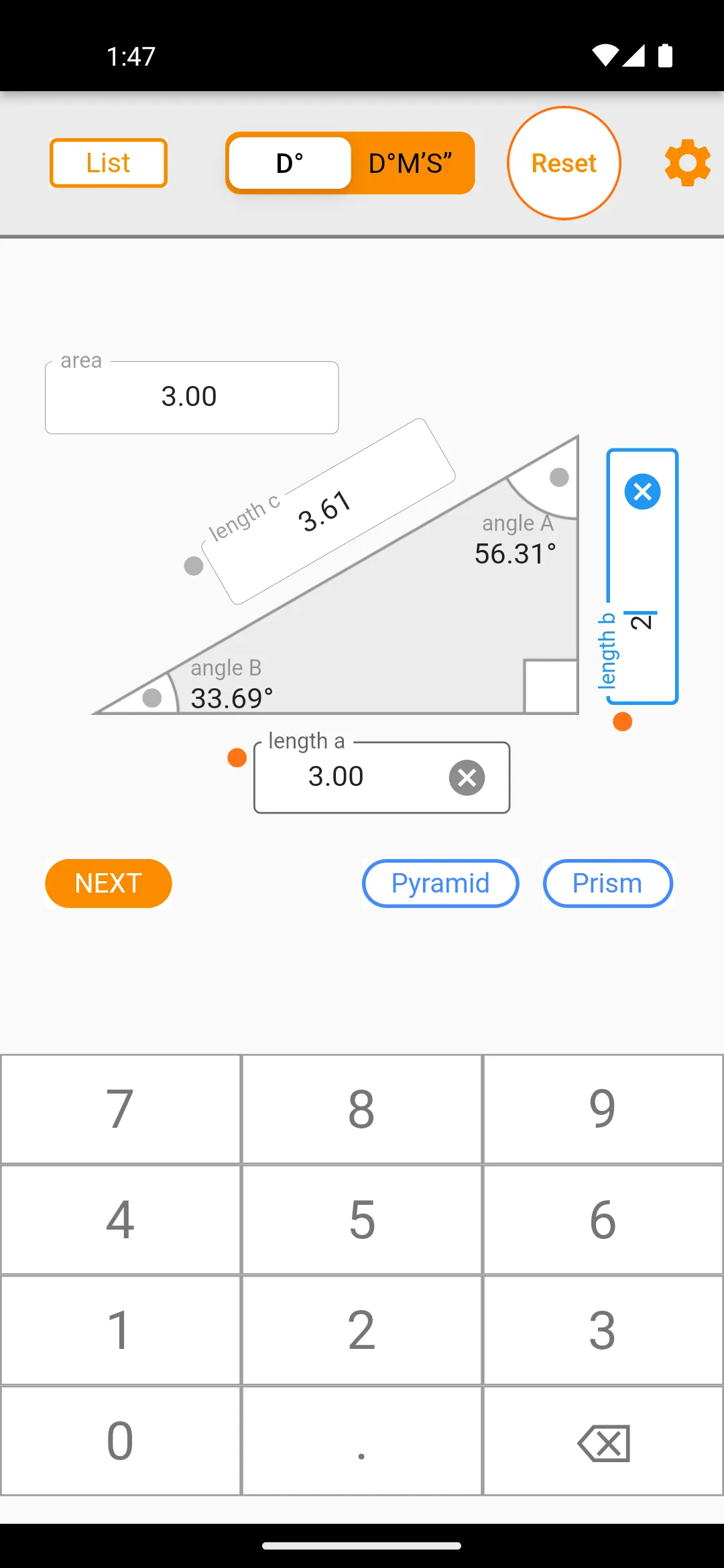 Figure calculator ShapeInfo | Indus Appstore | Screenshot