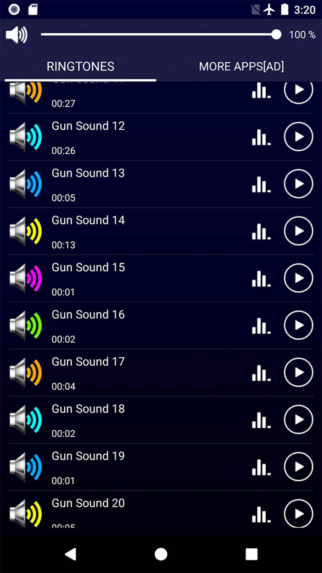 Gun Sounds Ringtones | Indus Appstore | Screenshot