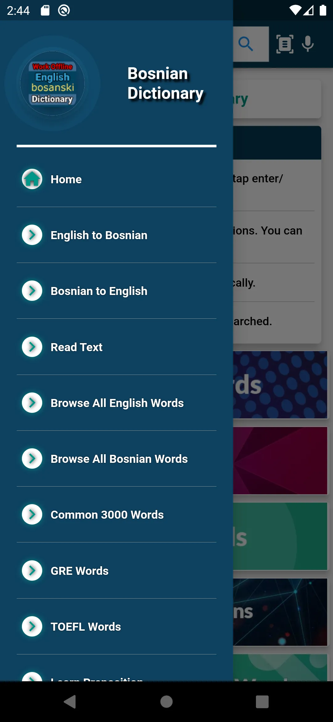 English : Bosnian Dictionary | Indus Appstore | Screenshot