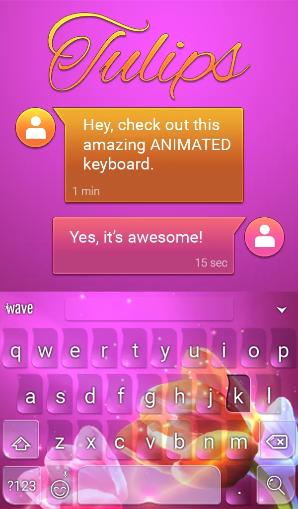 Tulips Keyboard & Wallpaper | Indus Appstore | Screenshot