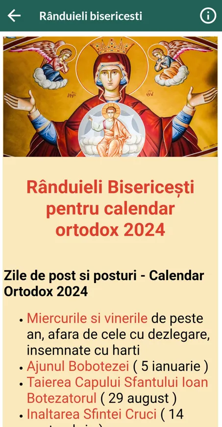 Calendar Creştin Ortodox 2024 | Indus Appstore | Screenshot