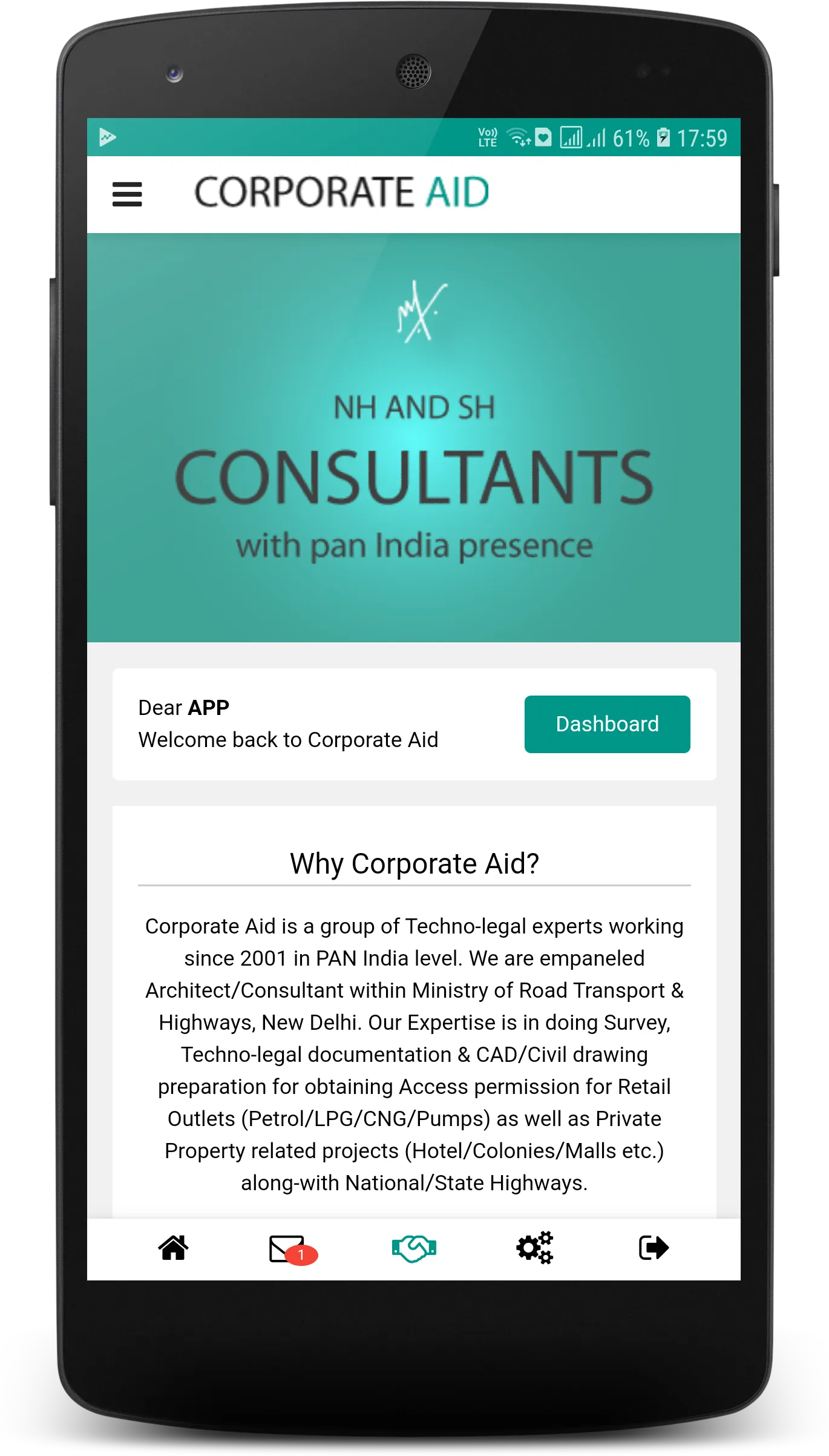 Corporate Aid - National Highw | Indus Appstore | Screenshot