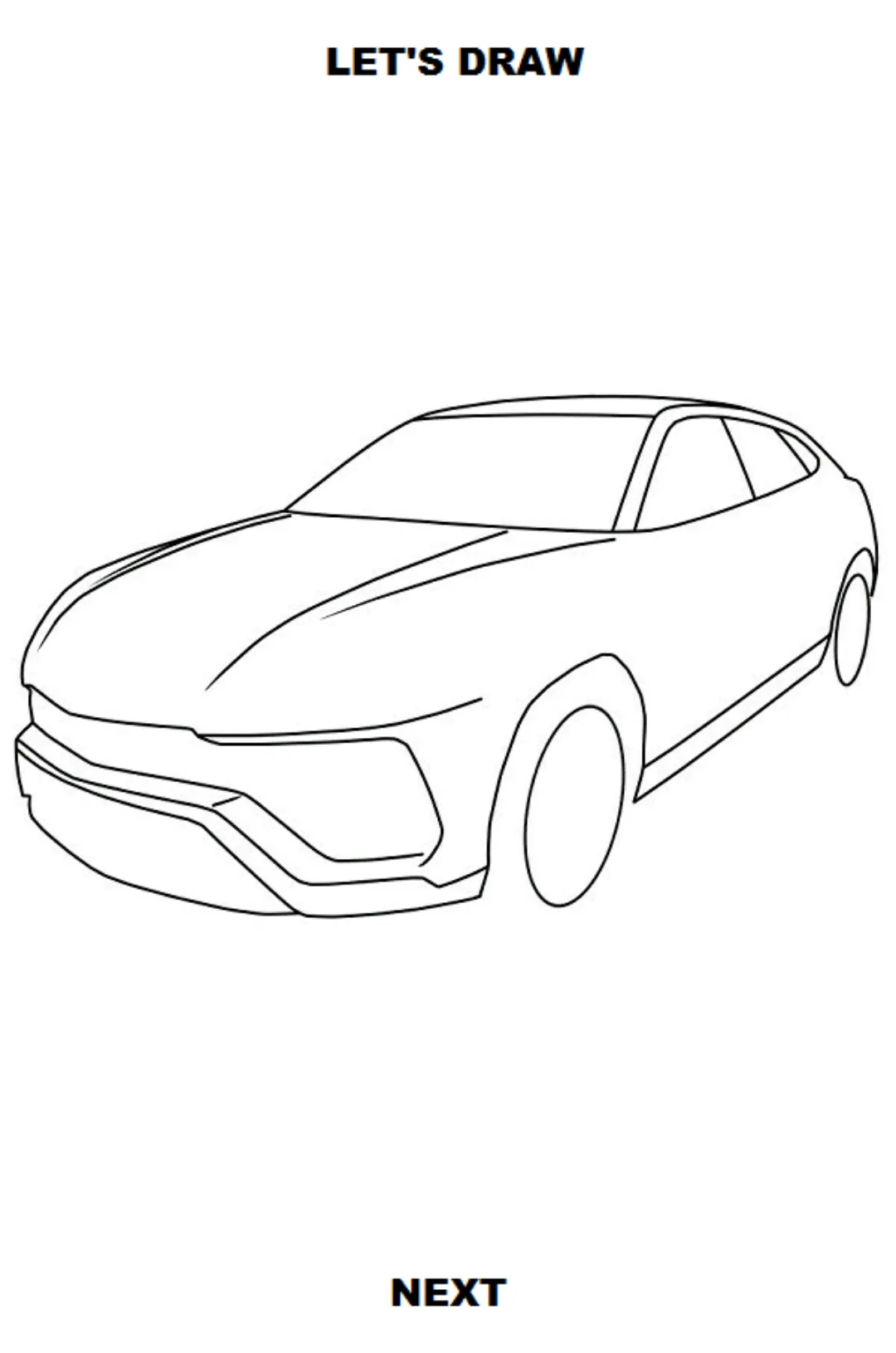 Draw Cars: SUV | Indus Appstore | Screenshot