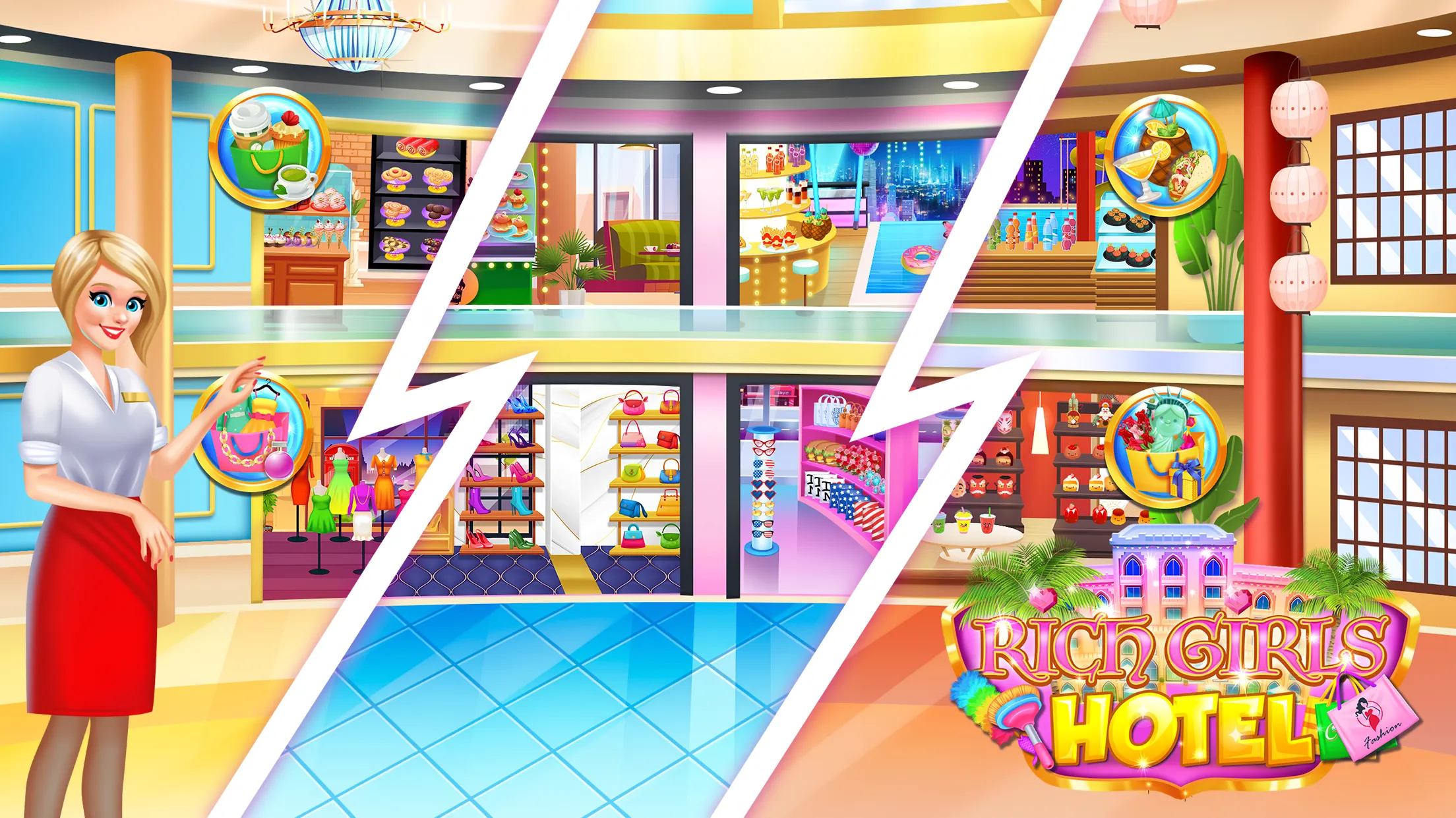 Rich Girls Hotel Shopping Game | Indus Appstore | Screenshot