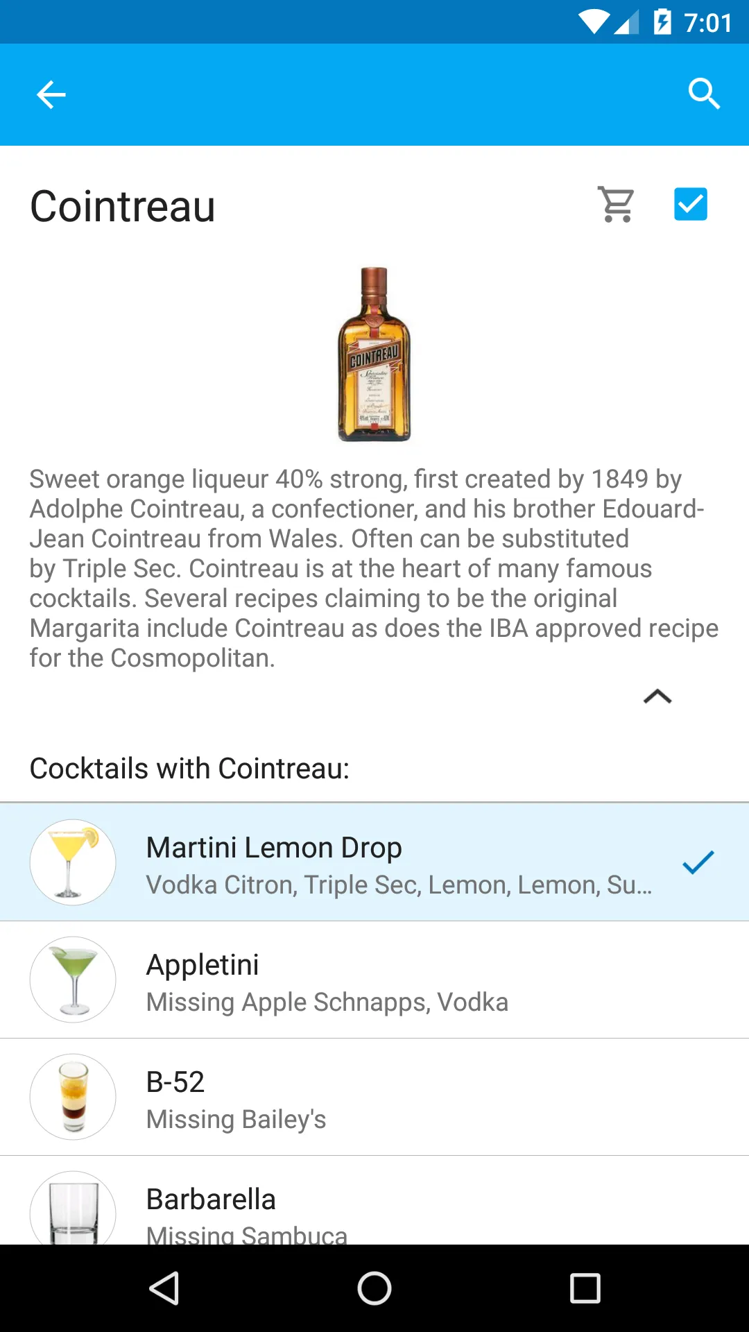 My Cocktail Bar | Indus Appstore | Screenshot