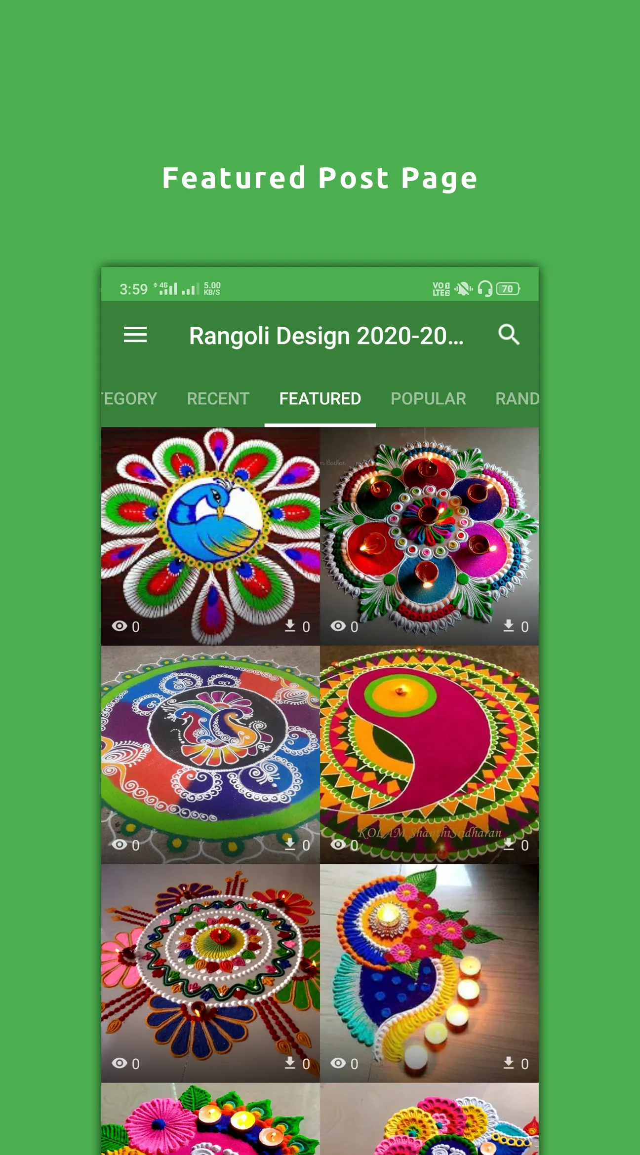 Latest Rangoli Collection | Indus Appstore | Screenshot