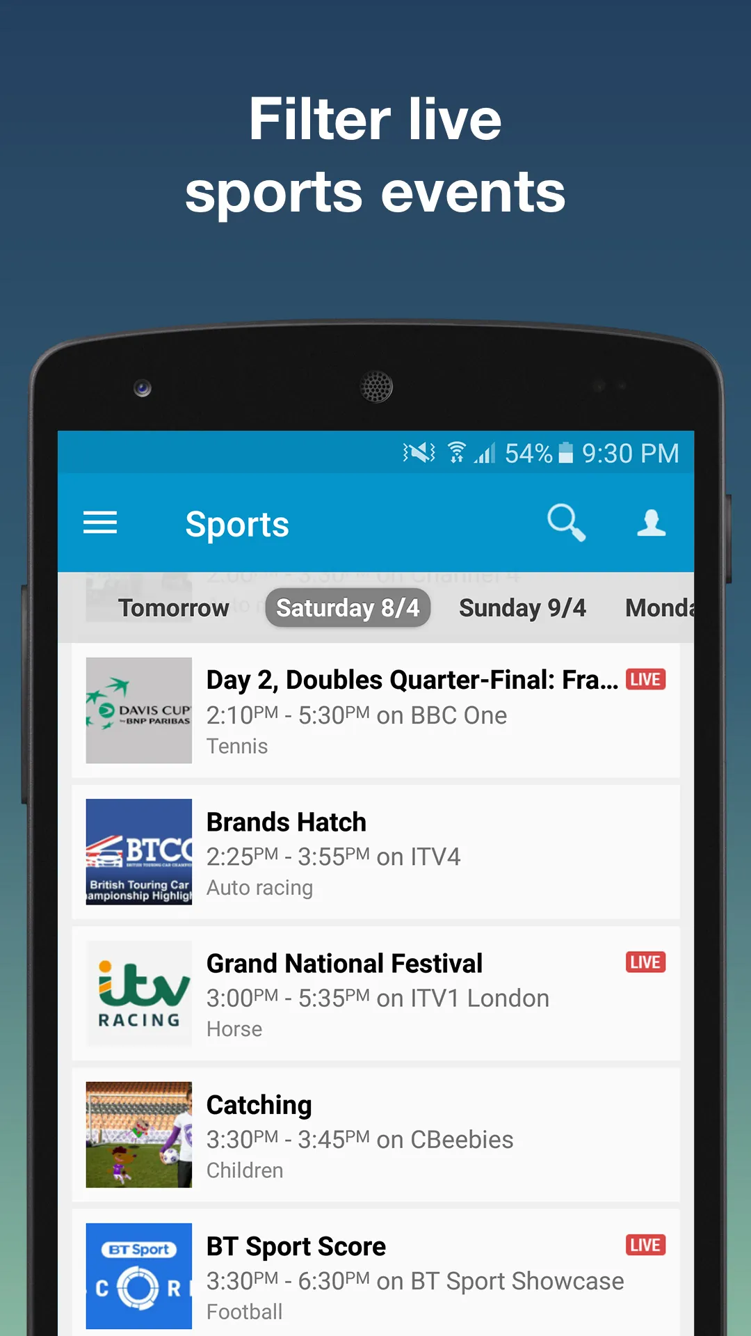 Tv24.co.uk: UK TV Guide | Indus Appstore | Screenshot