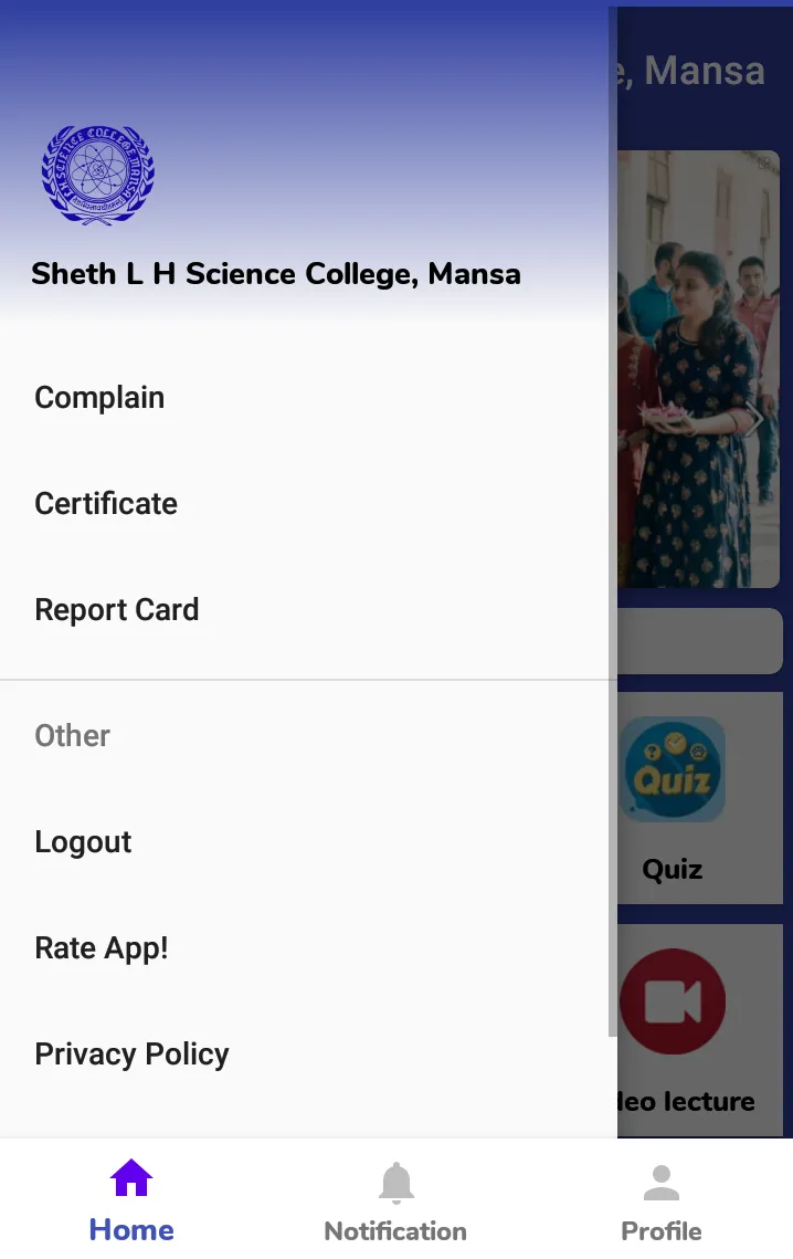 SHETH L H SCIENCE COLLEGE MANS | Indus Appstore | Screenshot