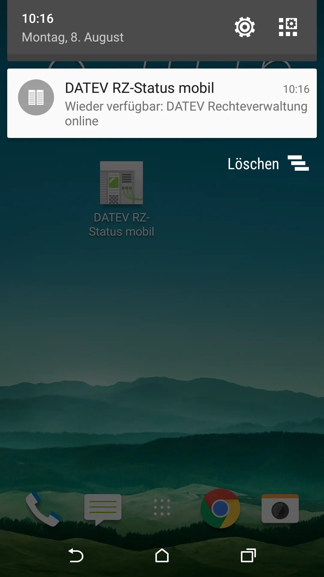 DATEV RZ-Status mobil | Indus Appstore | Screenshot