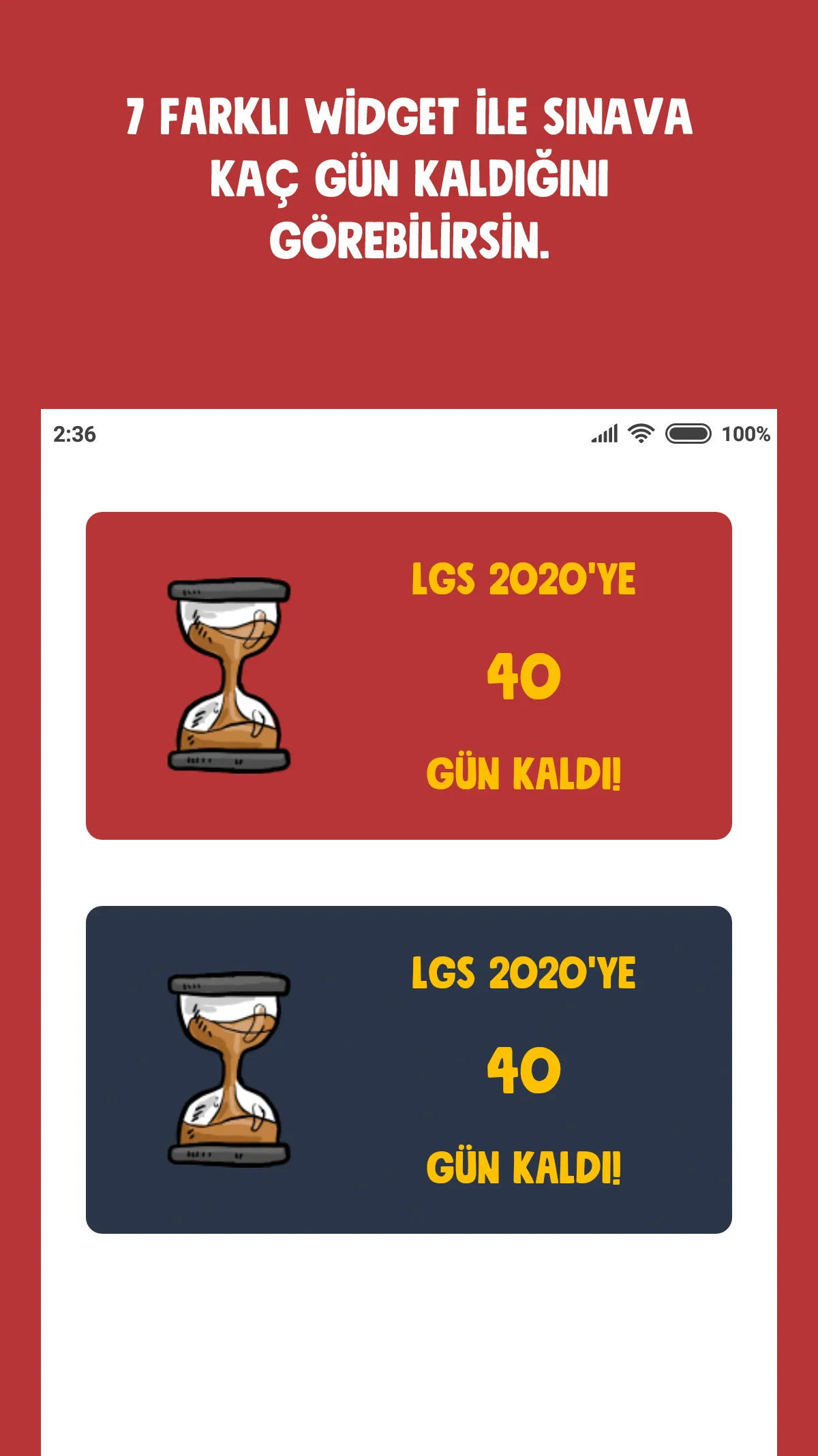 LGS Sayaç ve Widget | Indus Appstore | Screenshot