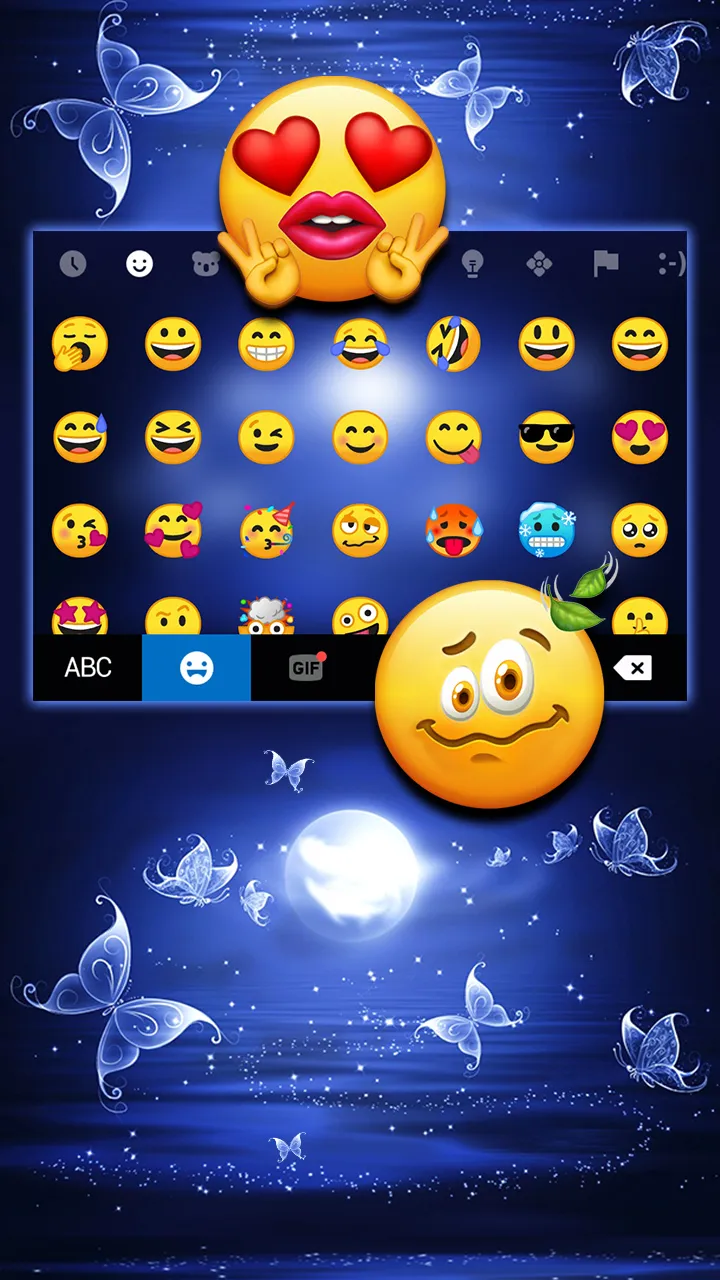 Moonlight Butterfly Keyboard B | Indus Appstore | Screenshot