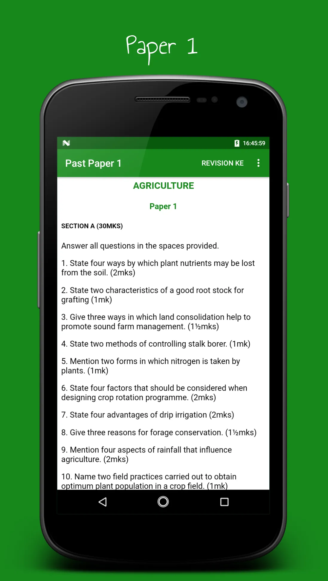 Agriculture  Notes & Papers | Indus Appstore | Screenshot