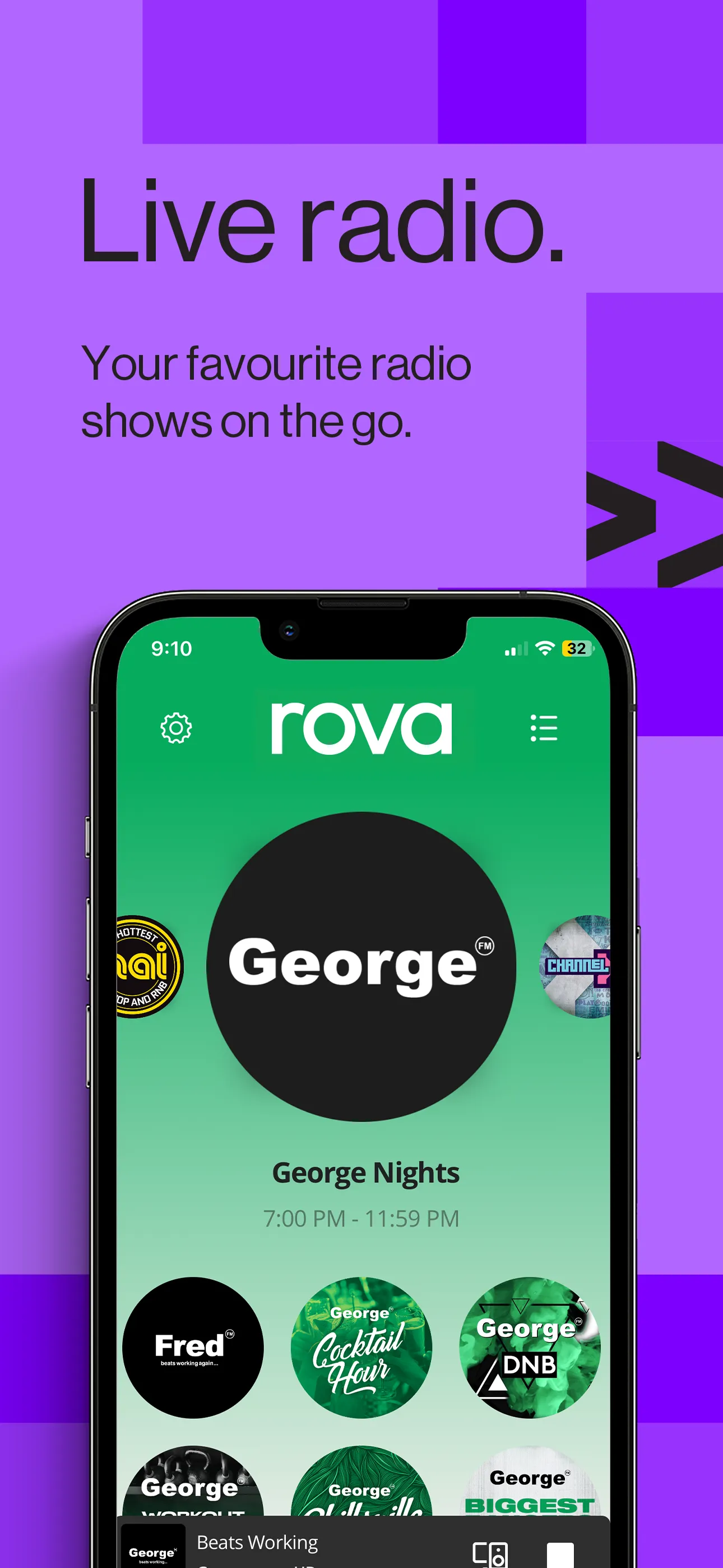 rova – radio, music, podcasts | Indus Appstore | Screenshot