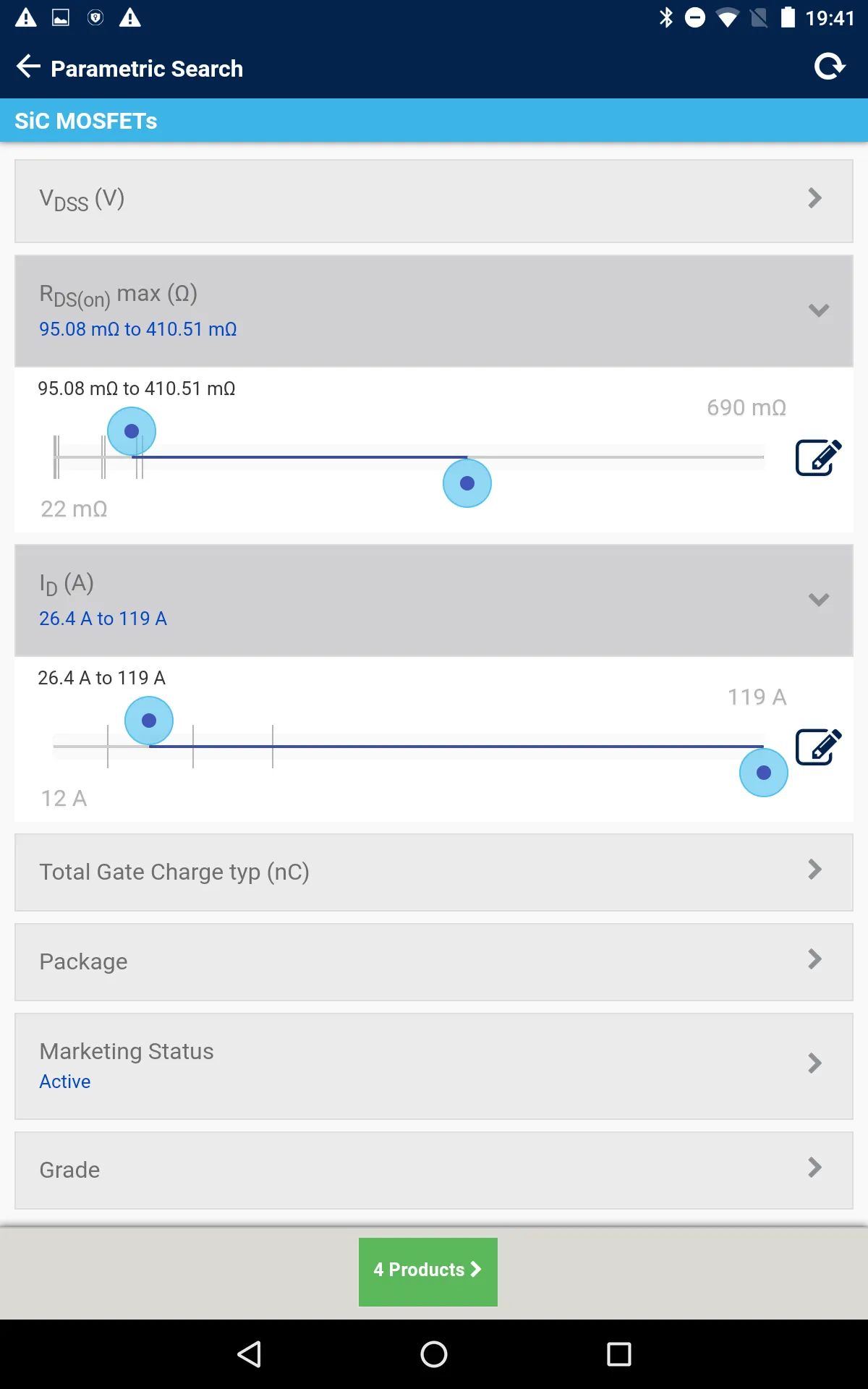 STPOWER MOSFET Finder | Indus Appstore | Screenshot