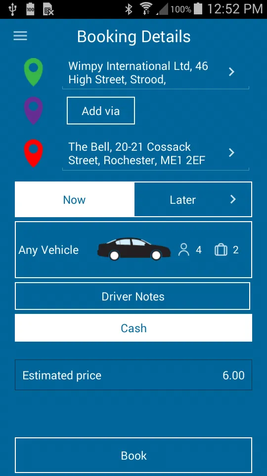 Computer Cabs Taxi App | Indus Appstore | Screenshot