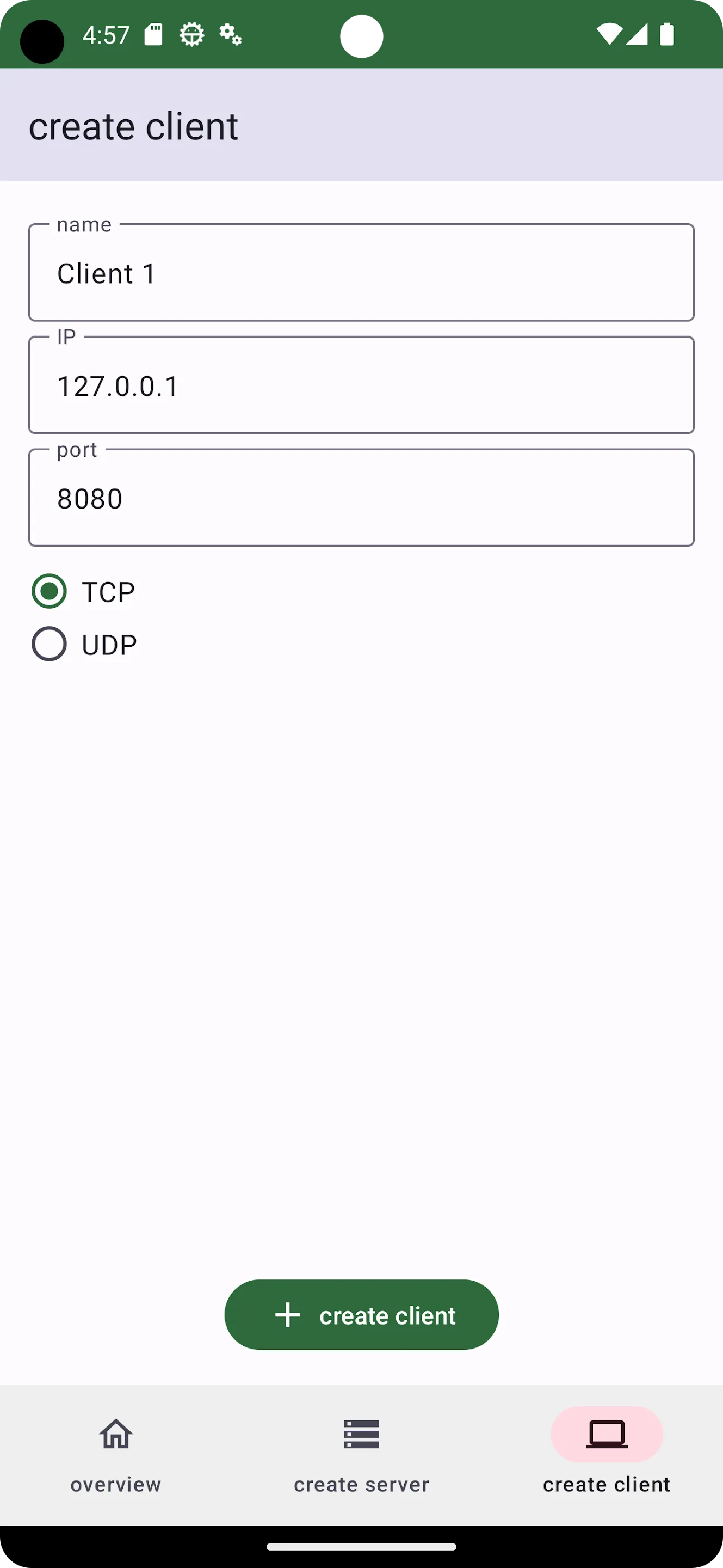 TCP UDP Server & Client | Indus Appstore | Screenshot