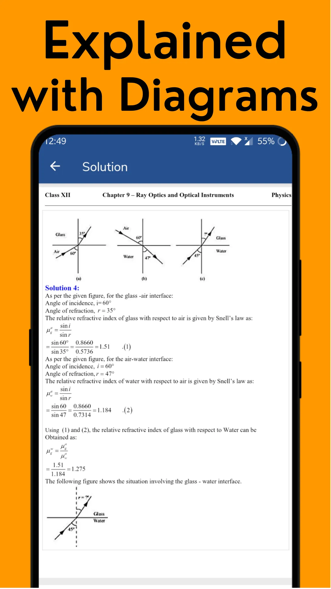 Class 12 Physics Solutions ++ | Indus Appstore | Screenshot