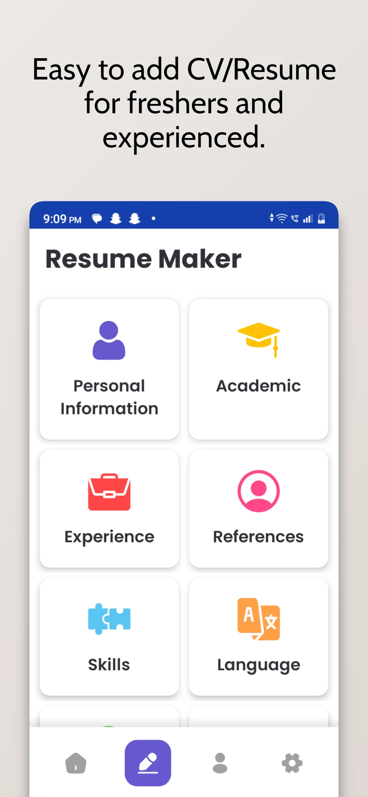 Resume Builder 2024 CV Maker | Indus Appstore | Screenshot