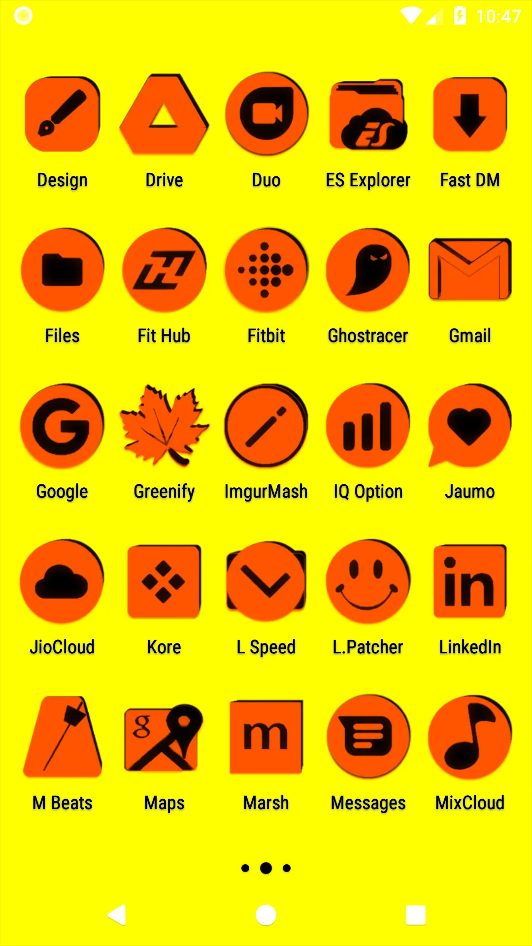 Orange and Black Icon Pack | Indus Appstore | Screenshot