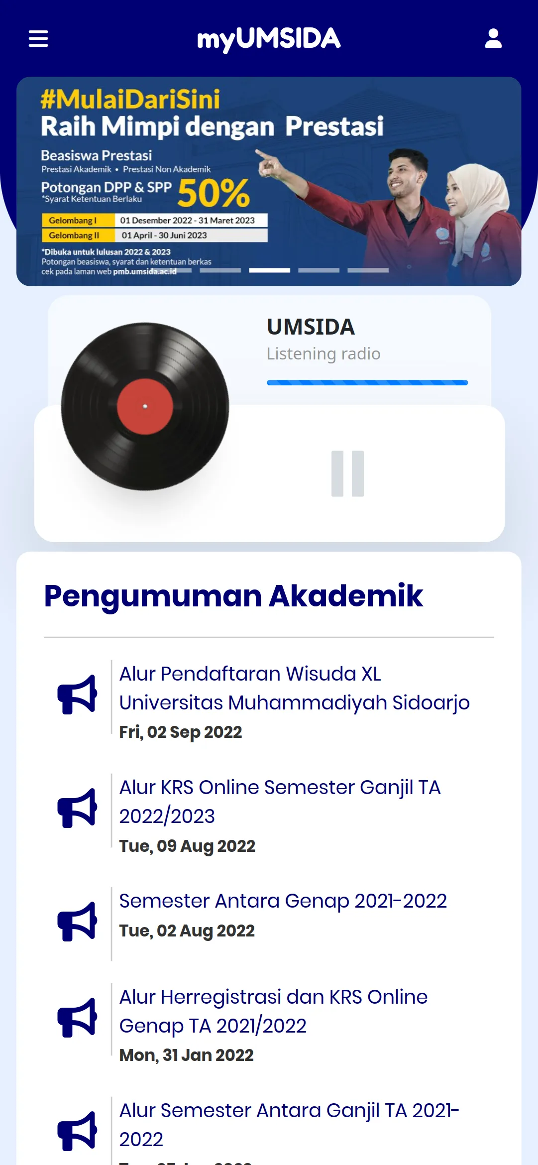 myUMSIDA | Indus Appstore | Screenshot